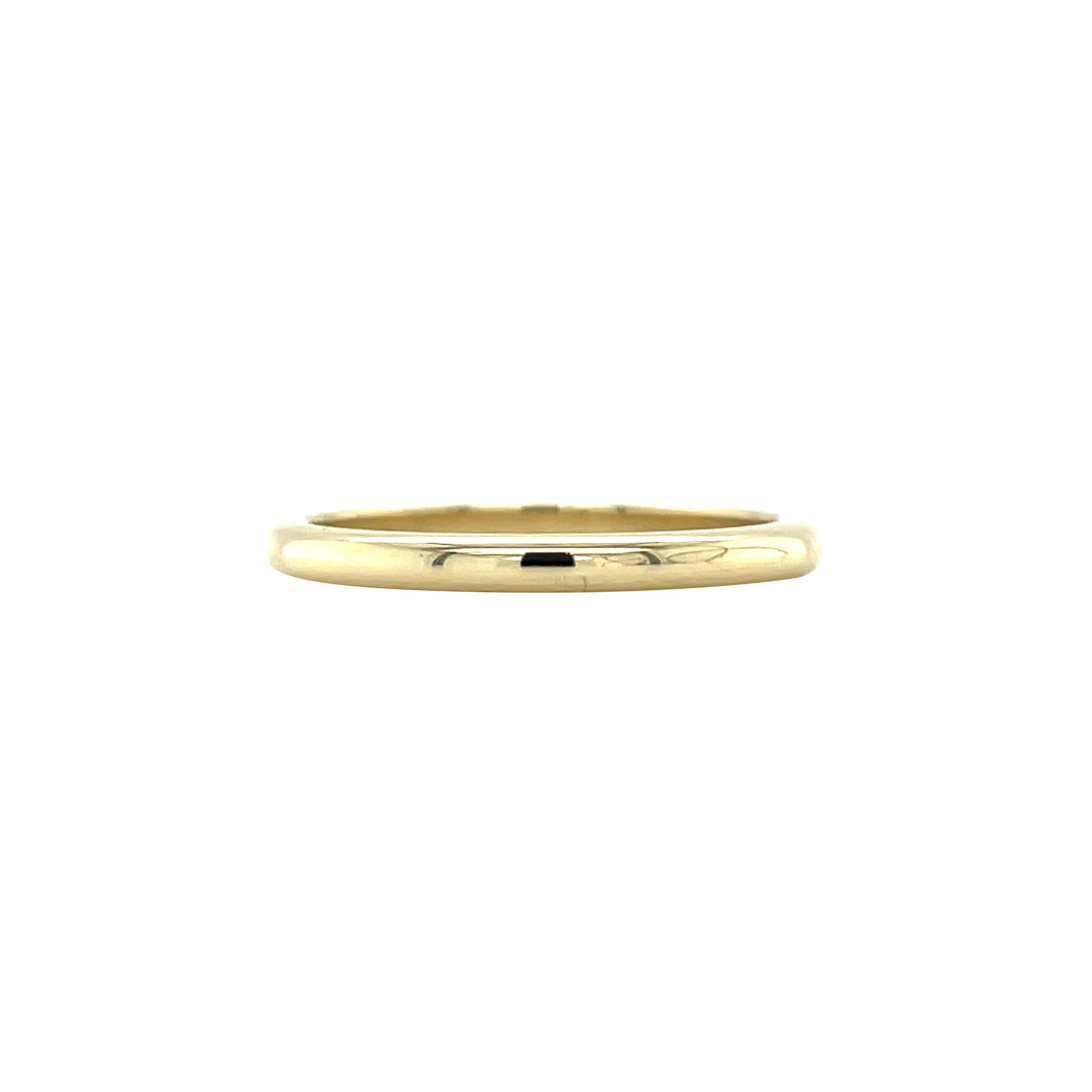 Smooth gold (stacking) ring 14 karat