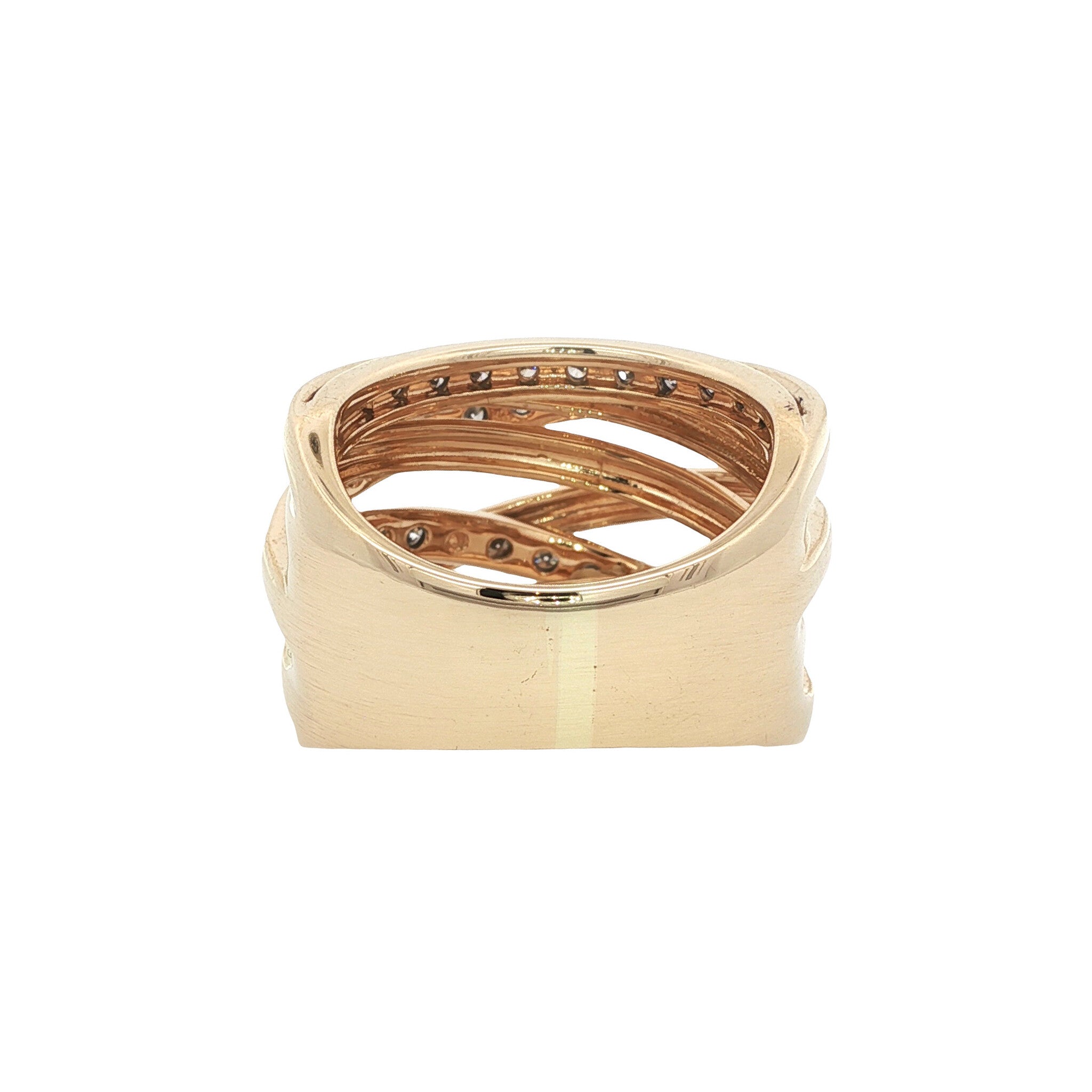 Gouden ring met diamant 14 karaat