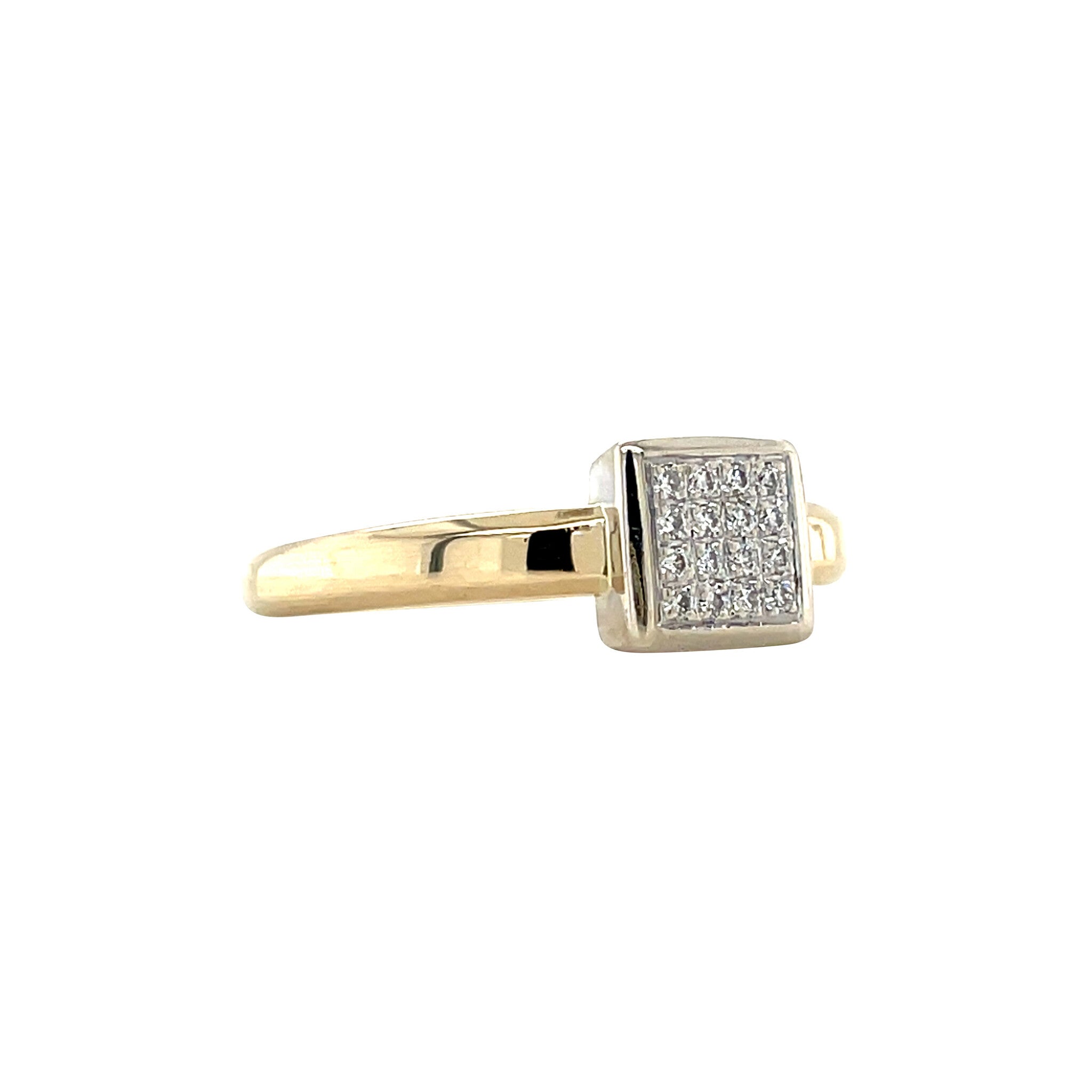 Gold ring with diamond 14 karat