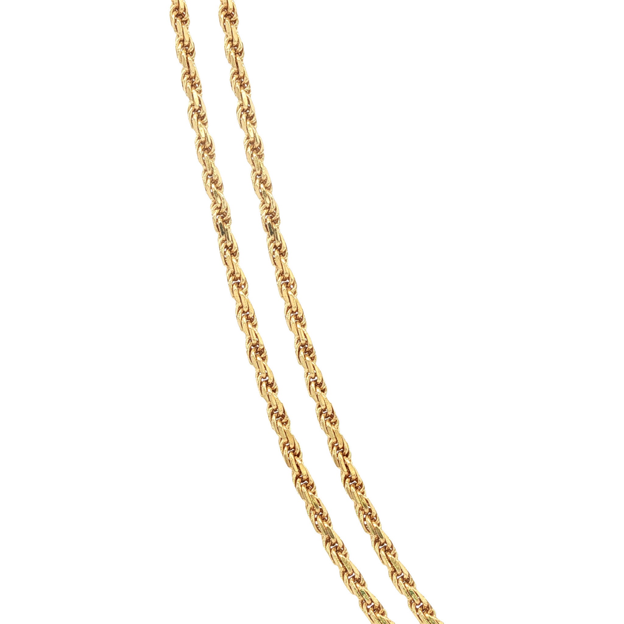 Gouden koord collier 40 cm 18 karaat