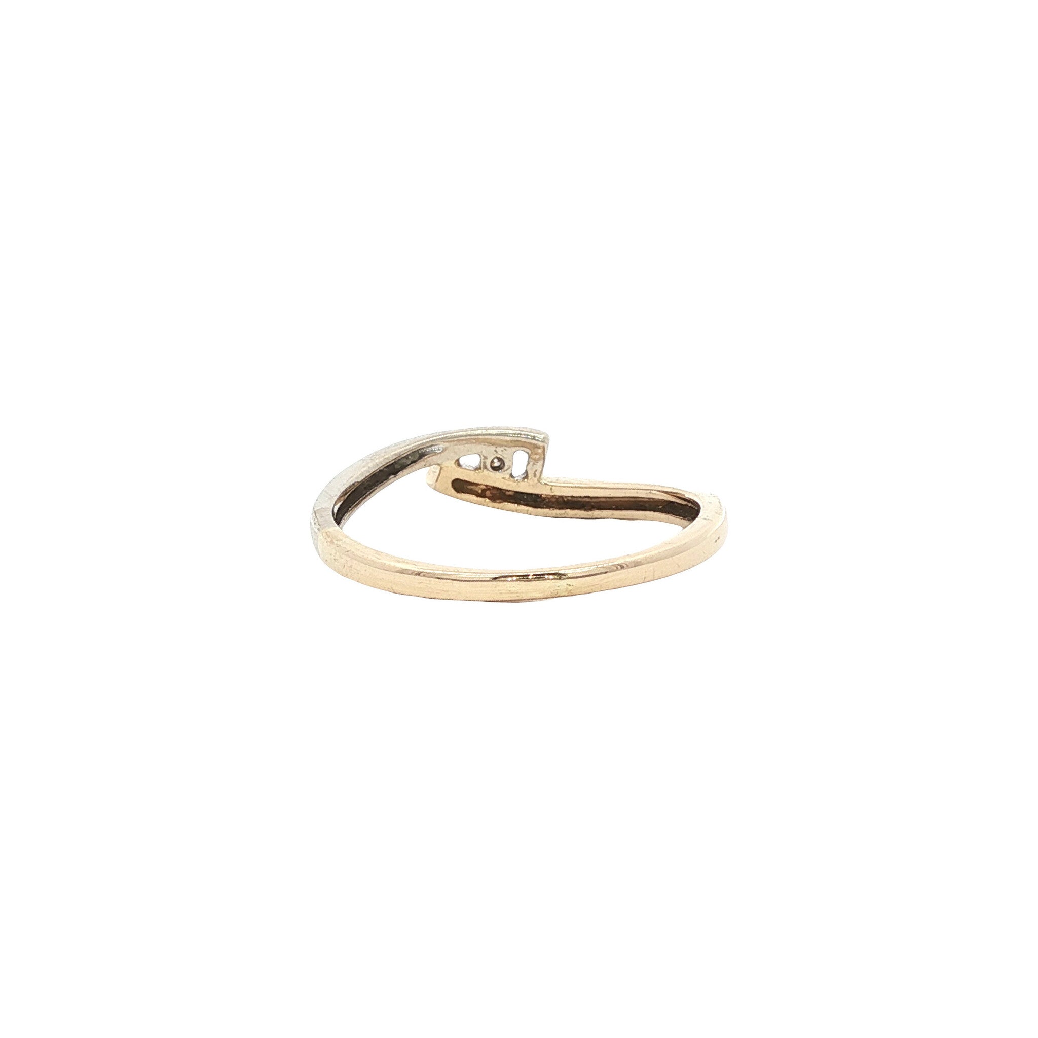 Gouden ring met diamant 14 karaat