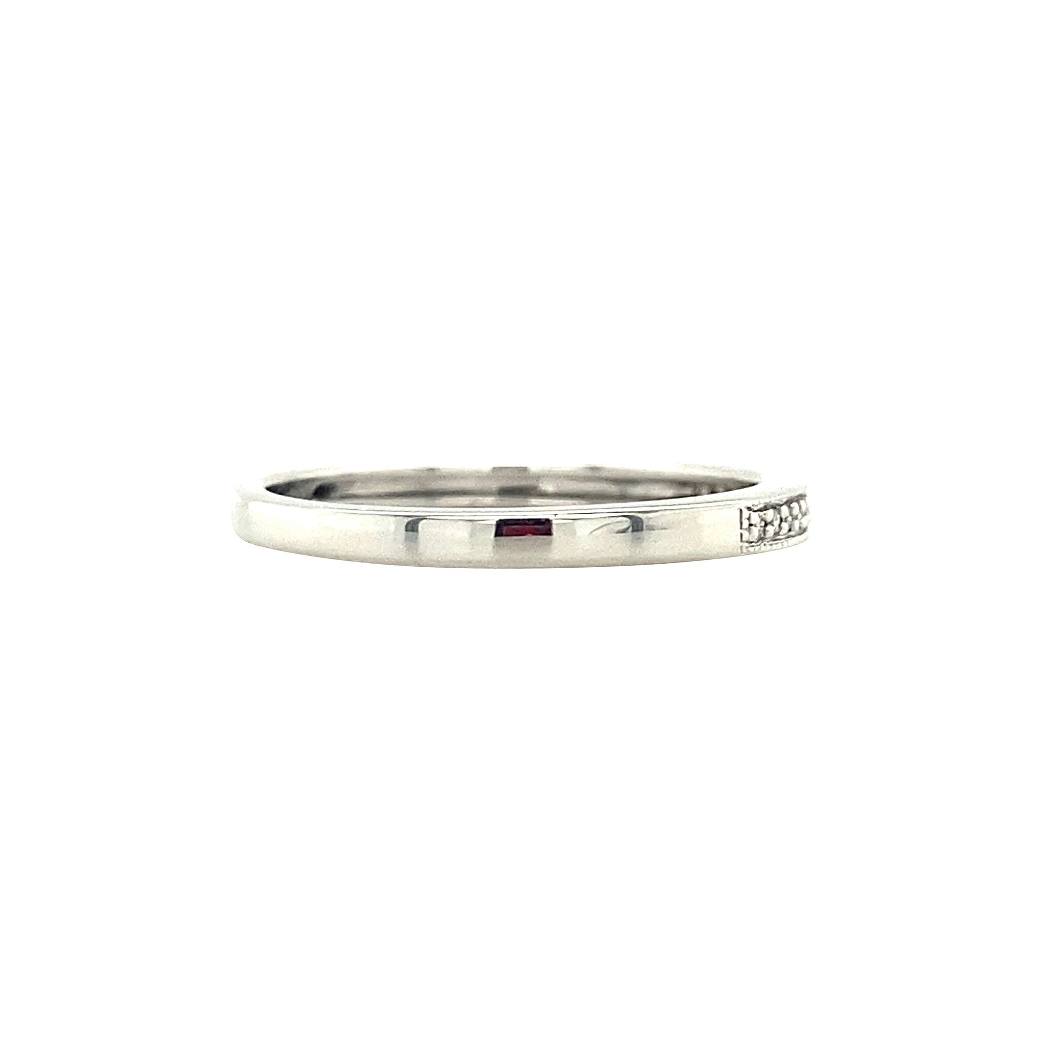 White gold ring with diamond from Diamonde 14 kt