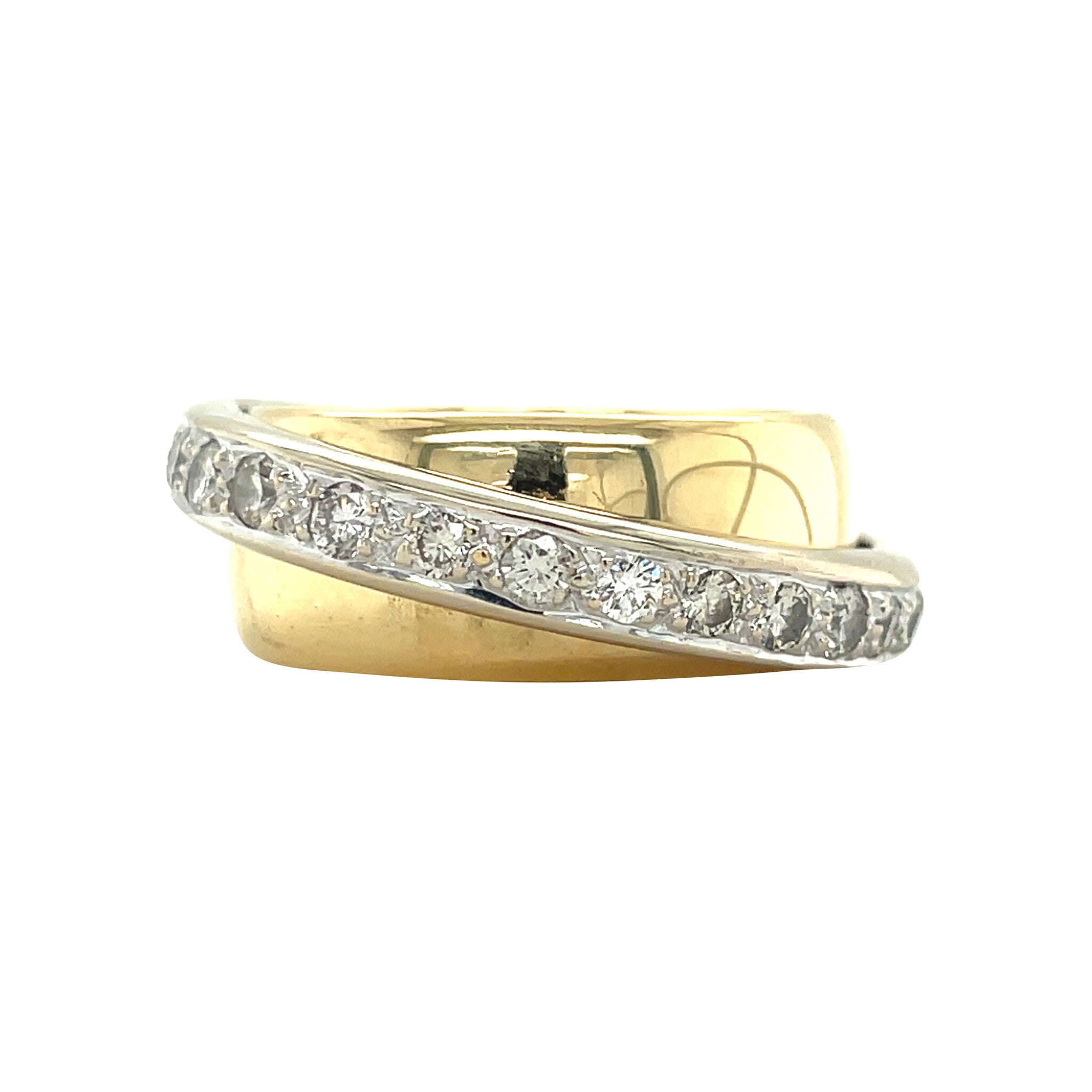Gouden ring met diamant 18 karaat