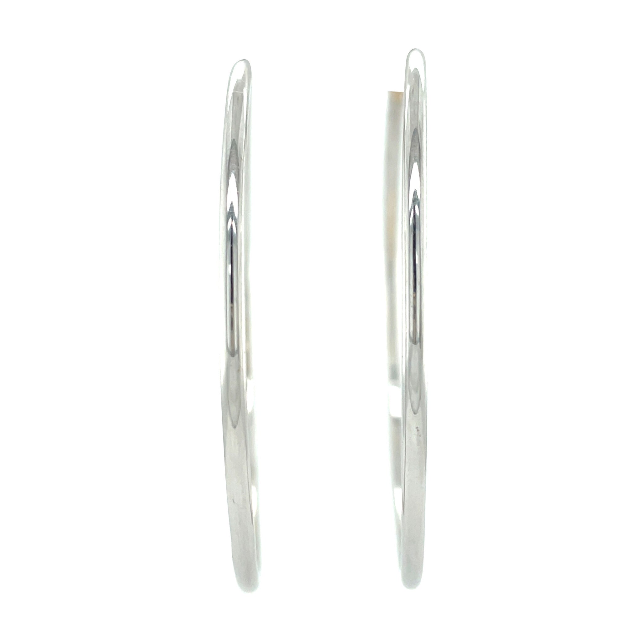 White gold earrings 18 karat