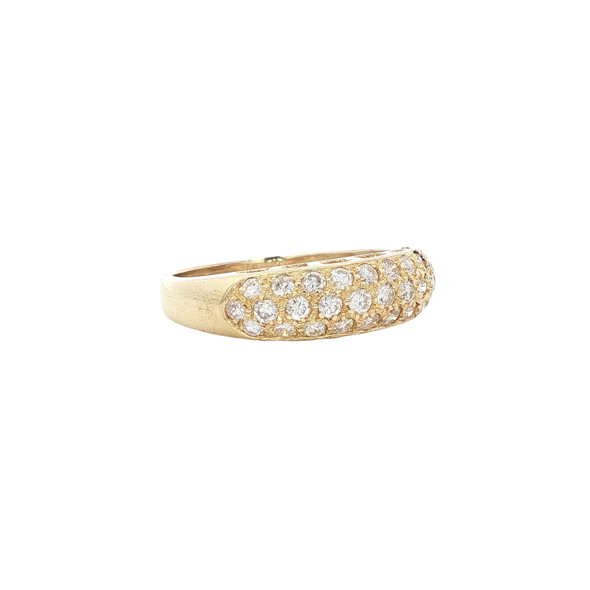 Gold ring with diamond 14 karat