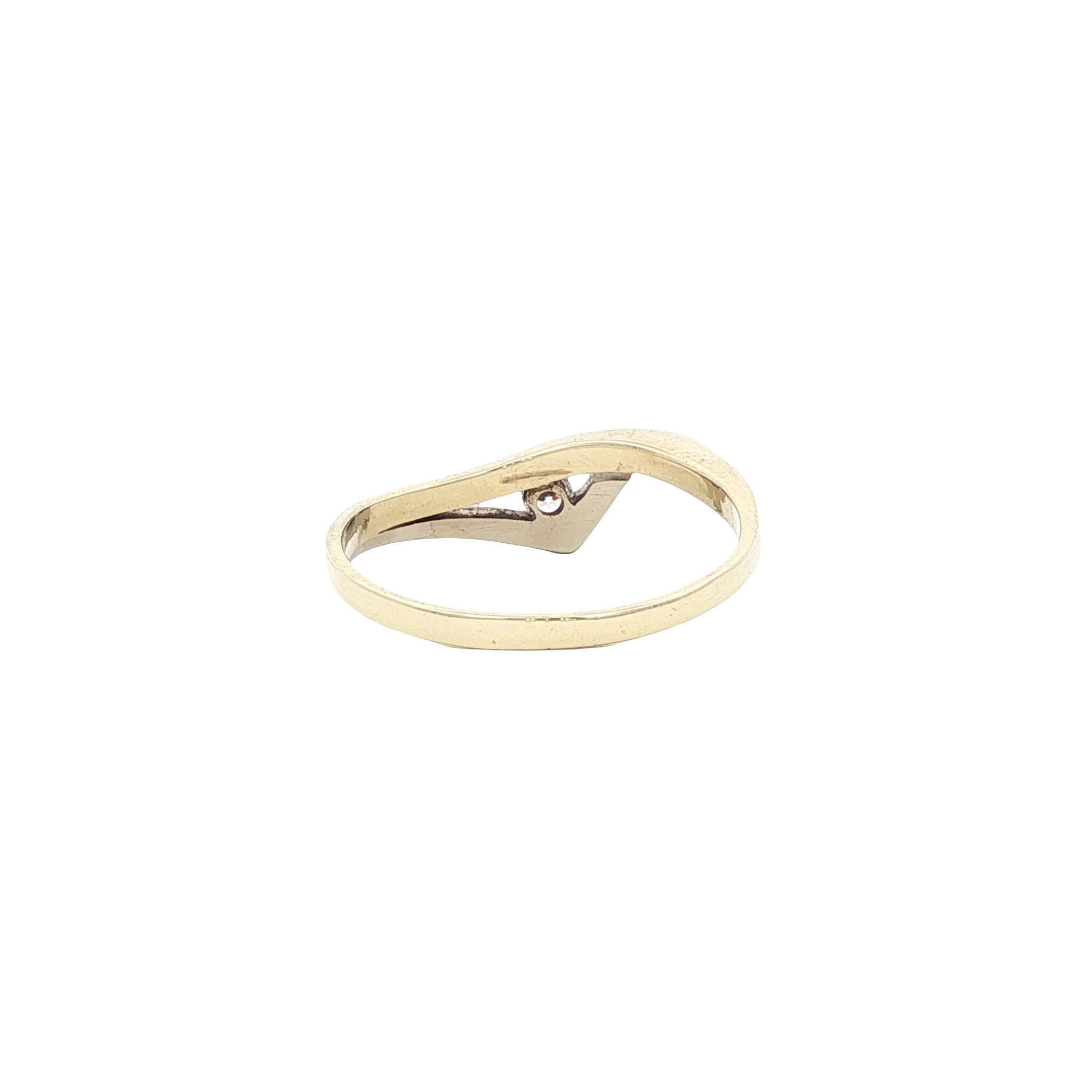 Gouden ring met zirkonia 14 karaat
