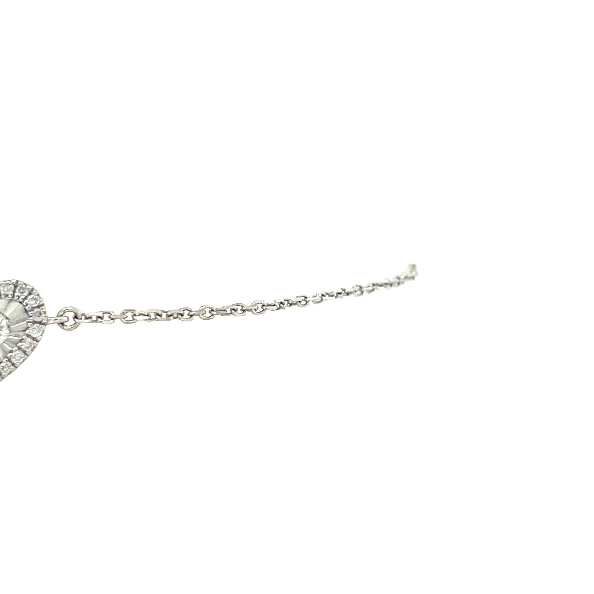 Bracelet with diamond heart 9 karat