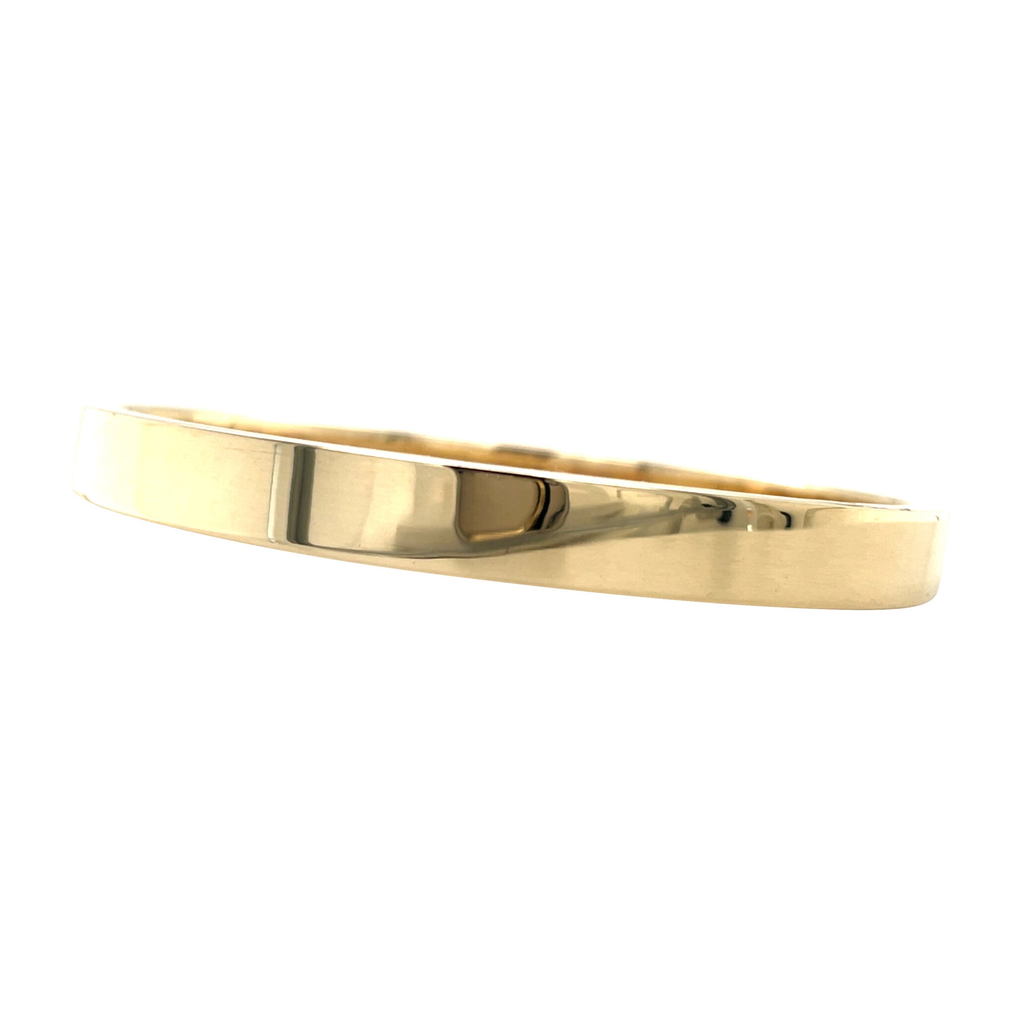 Gold smooth bangle 14 karat