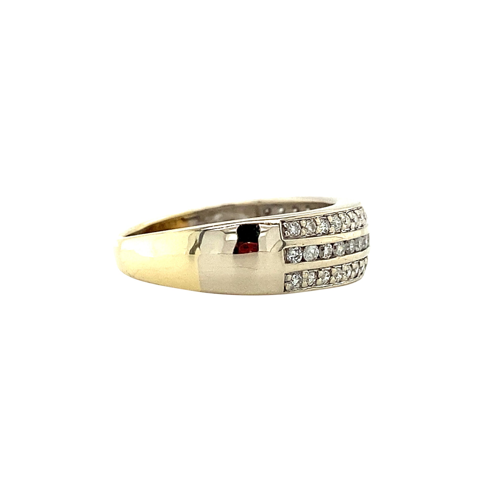 Gouden ring met diamant 14 krt