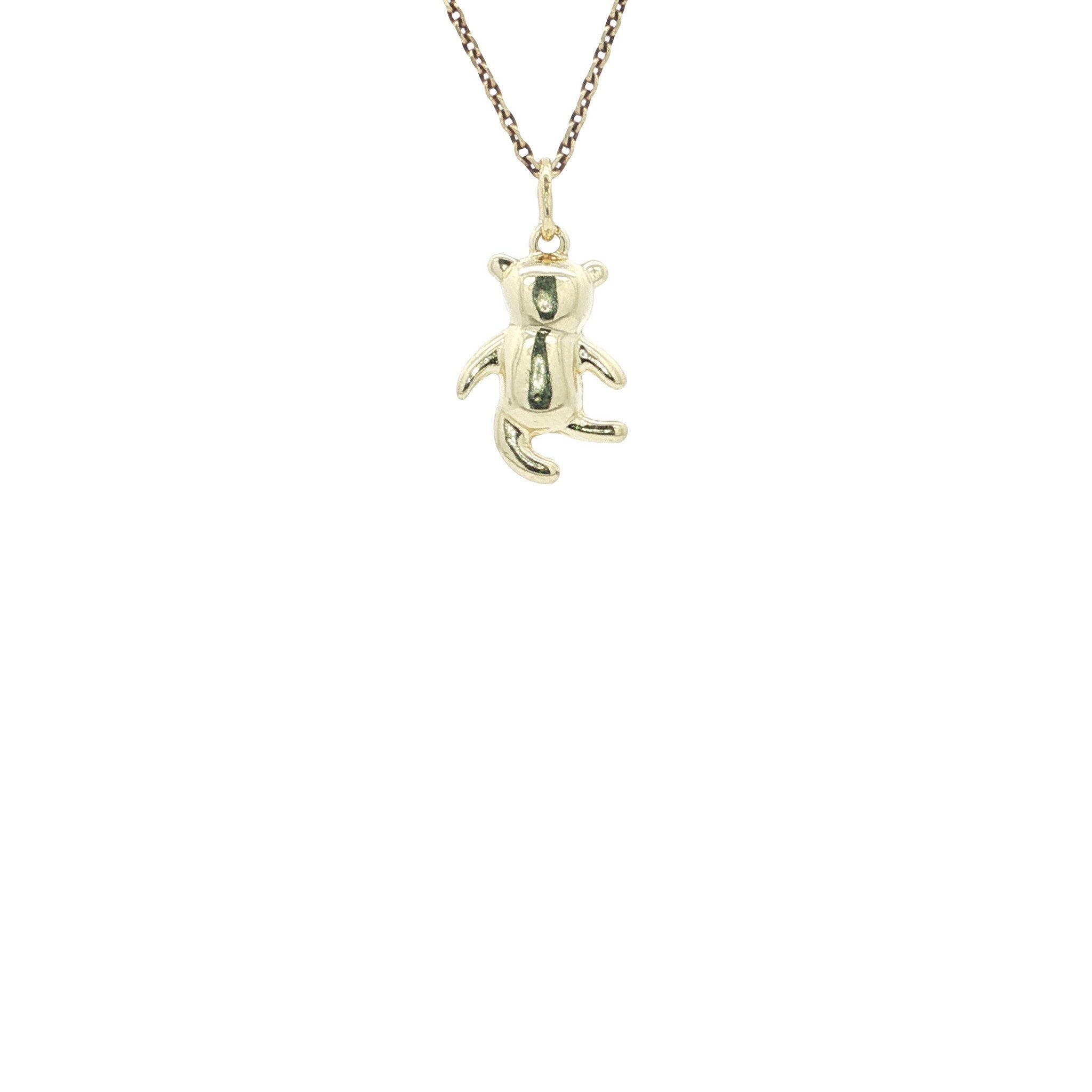 Gold bear pendant 14 karat