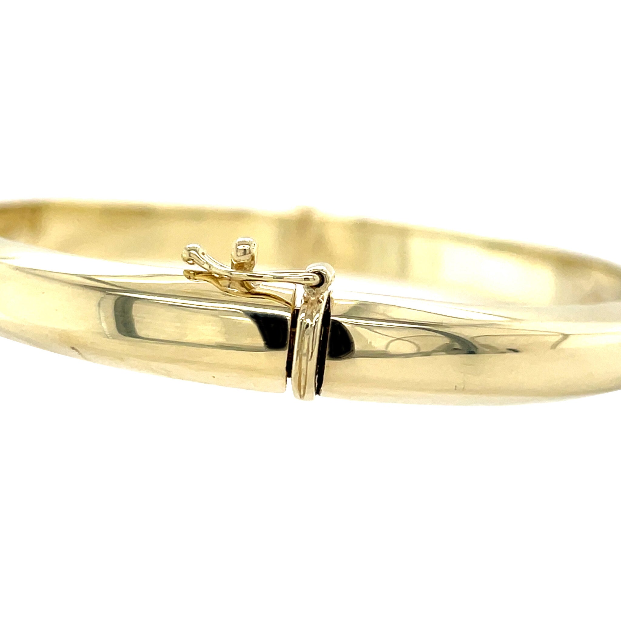 Gold bangle with diamond 14 karat