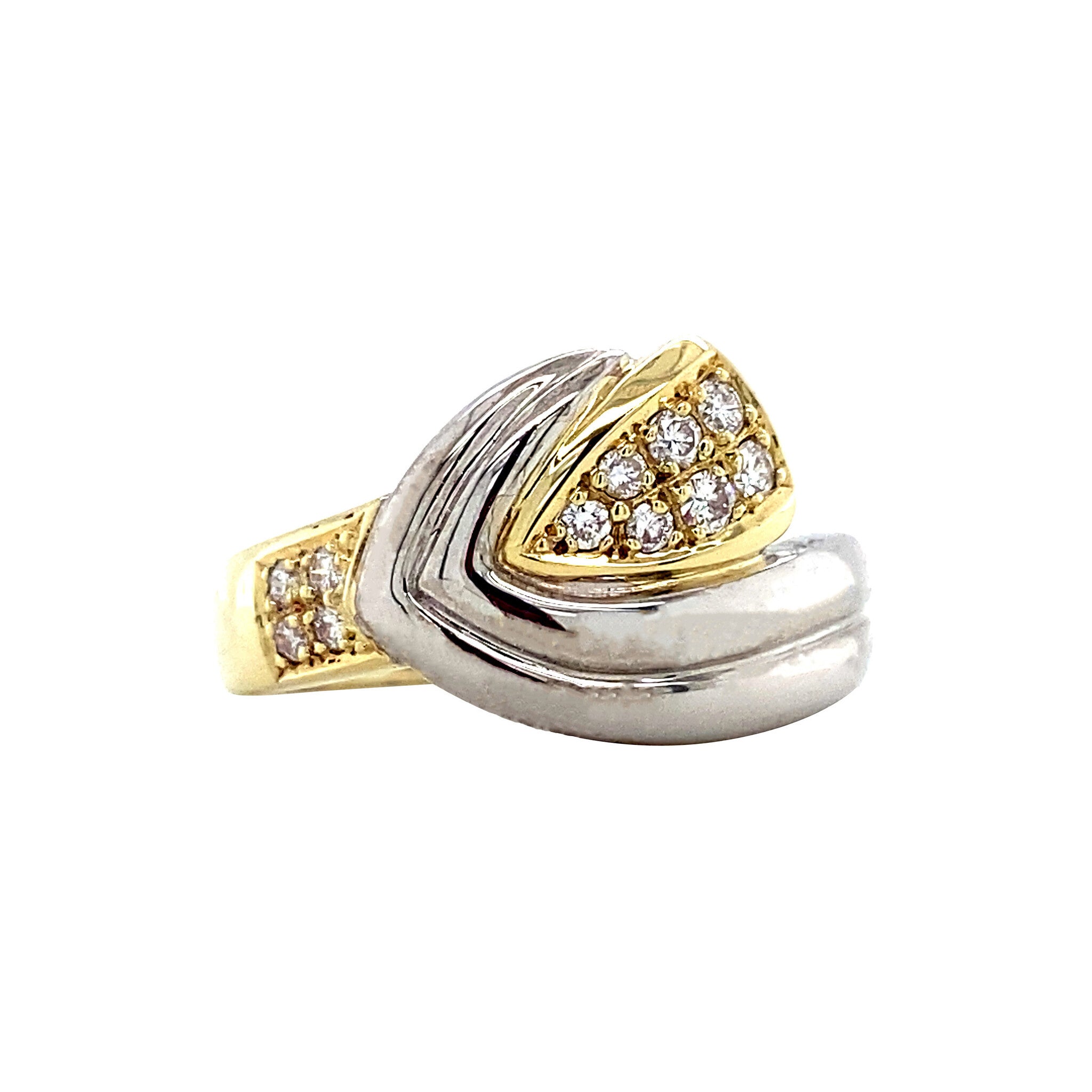 Gold ring with diamond 14 karat