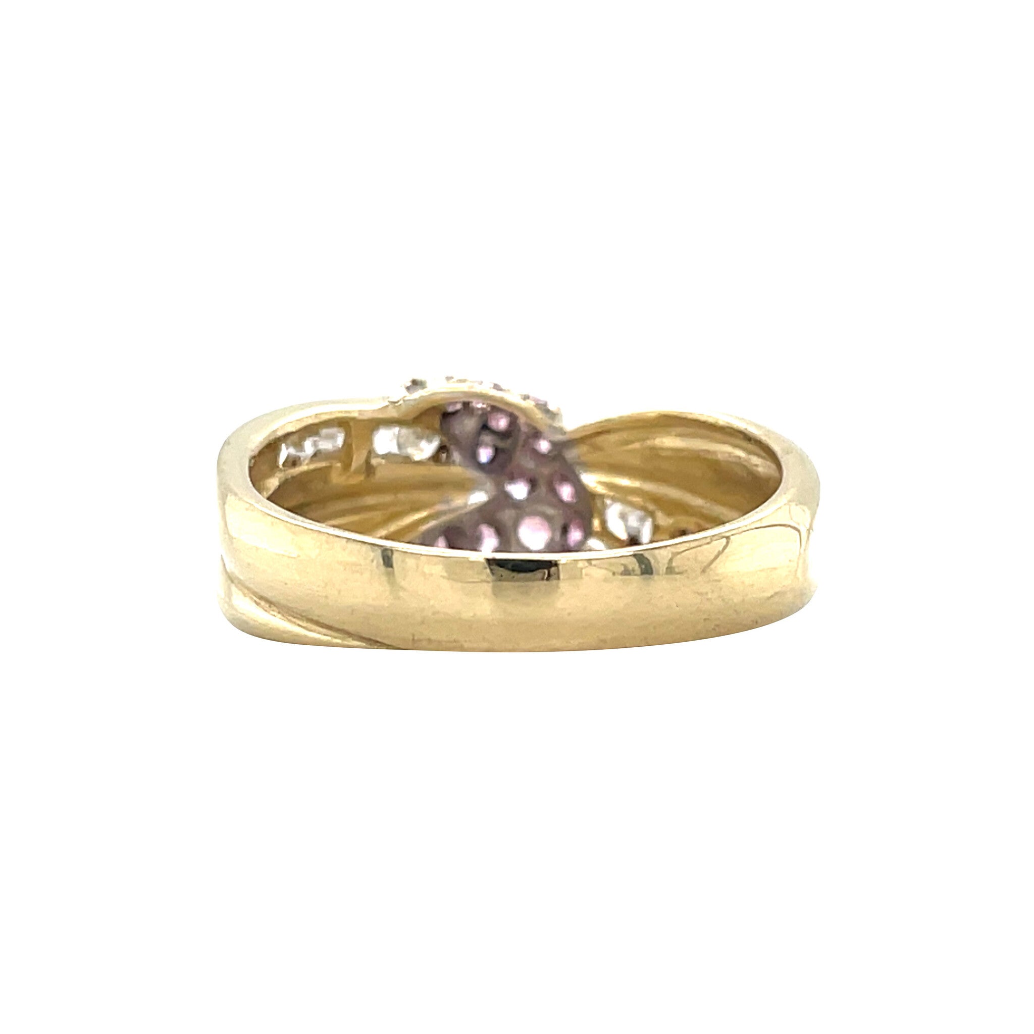 Gold ring with zirconia 14 karat