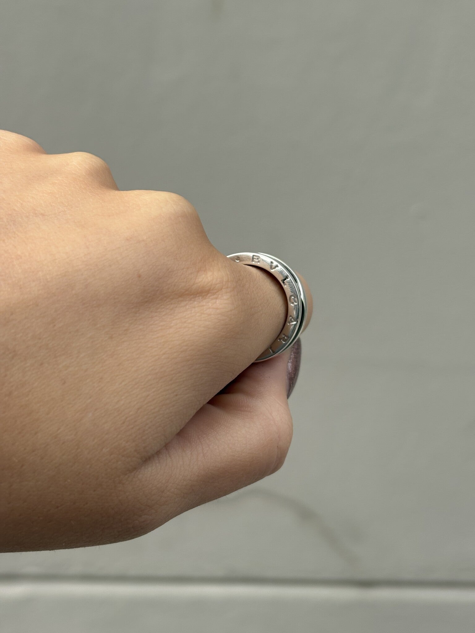 Silver Bvlgari ring 'Save the children' 925