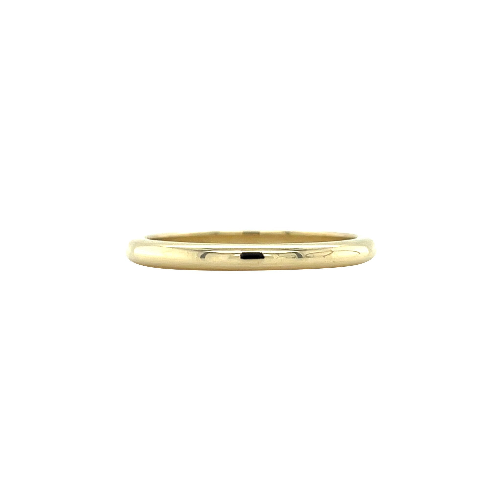 Smooth gold (stacking) ring 14 karat