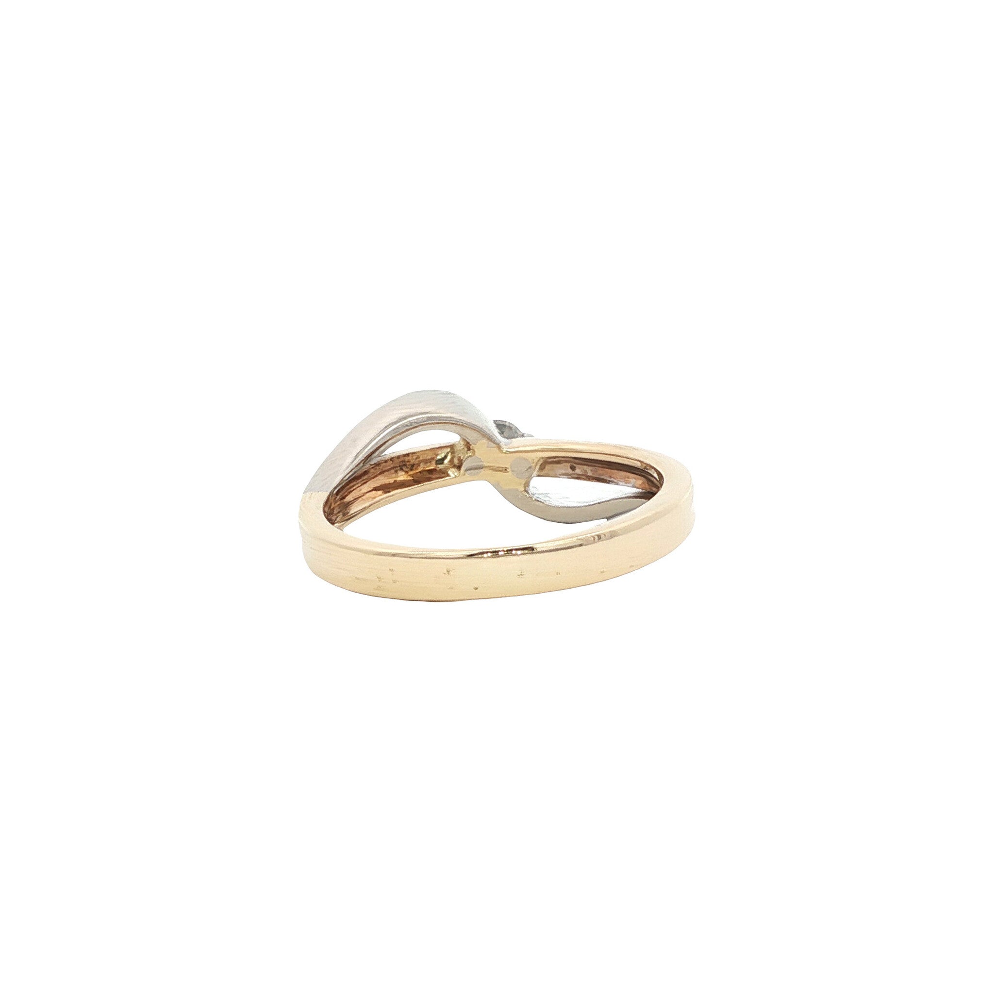 Gouden ring met diamant 14 karaat
