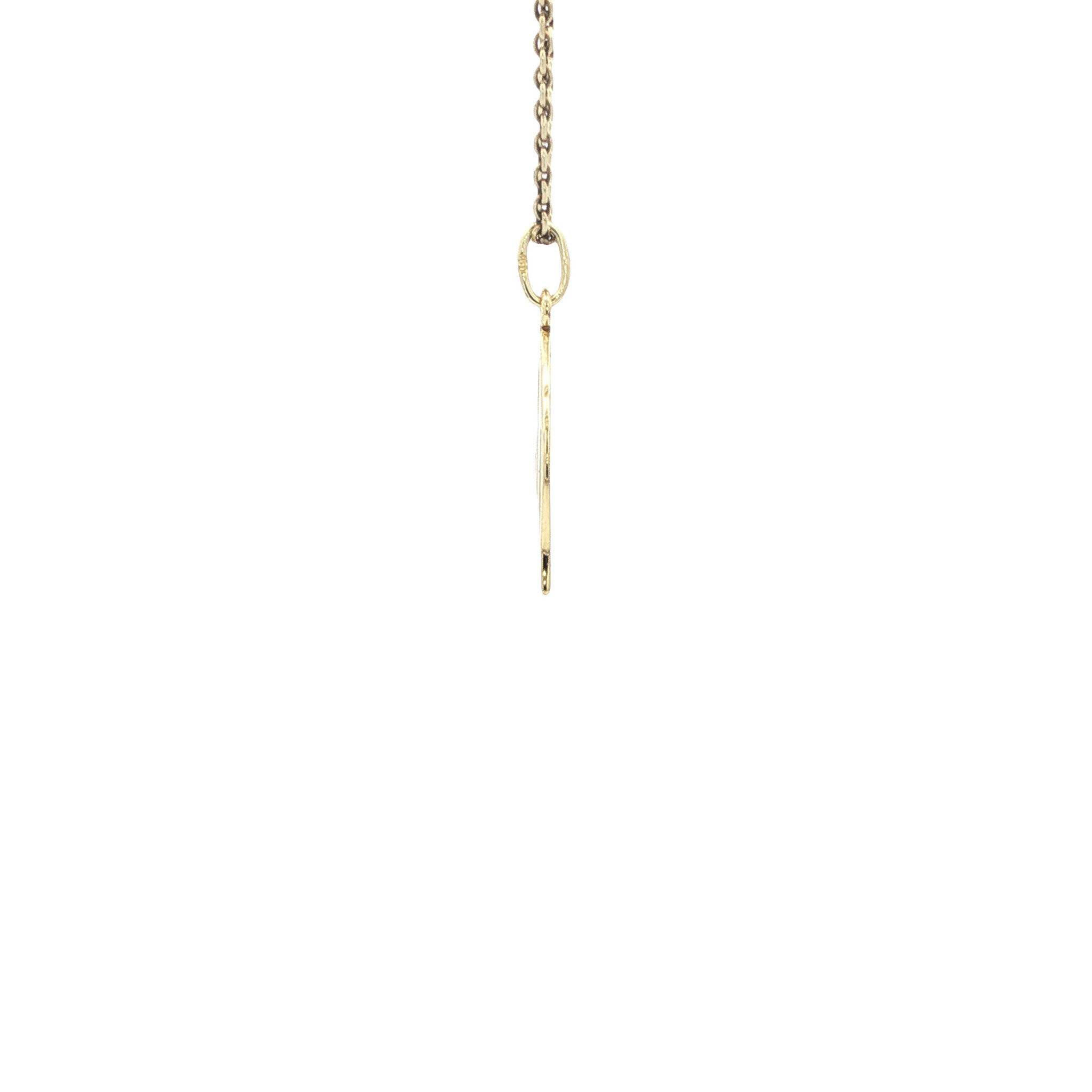 Gouden panter hanger 14 karaat