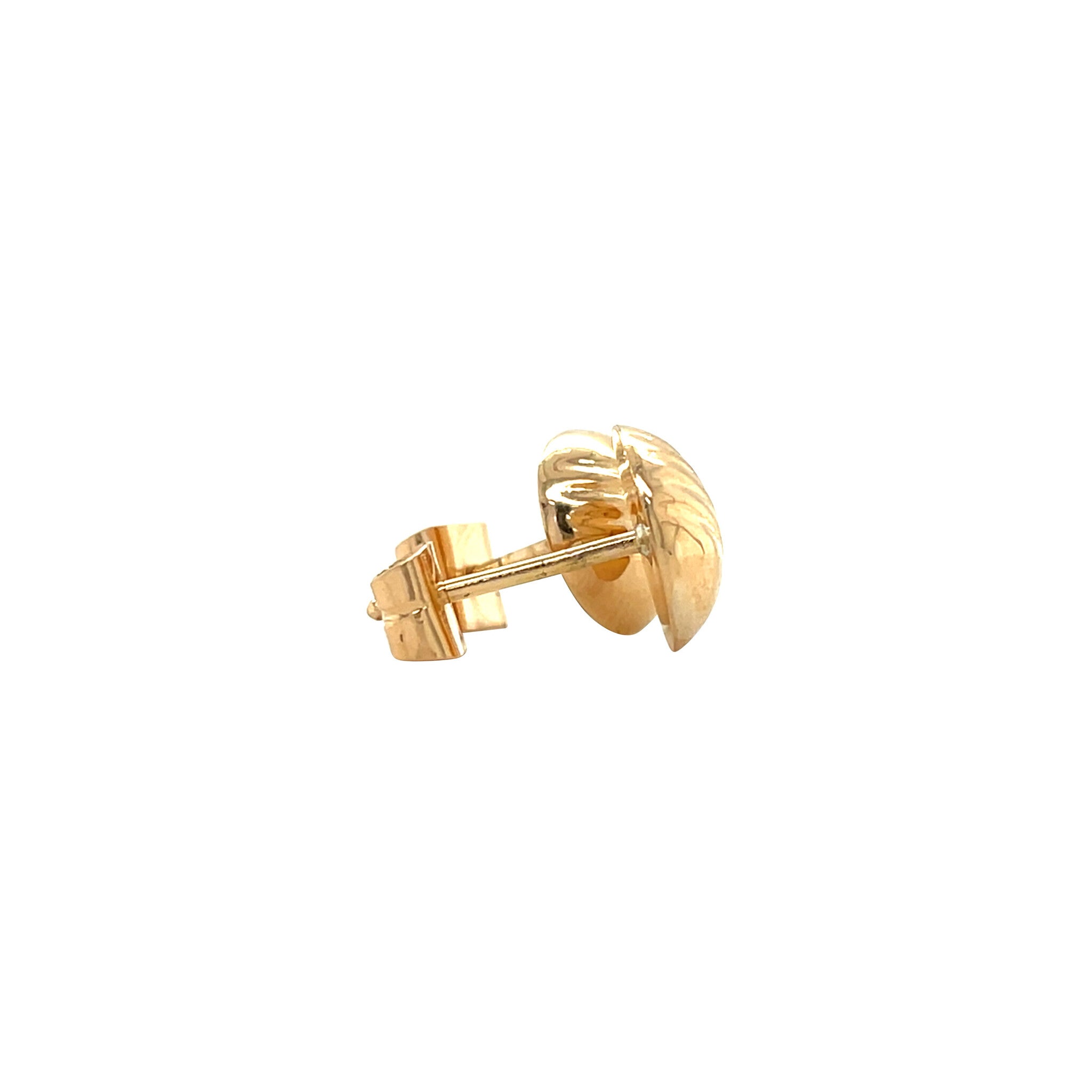 Rose gold stud earrings 14 karat