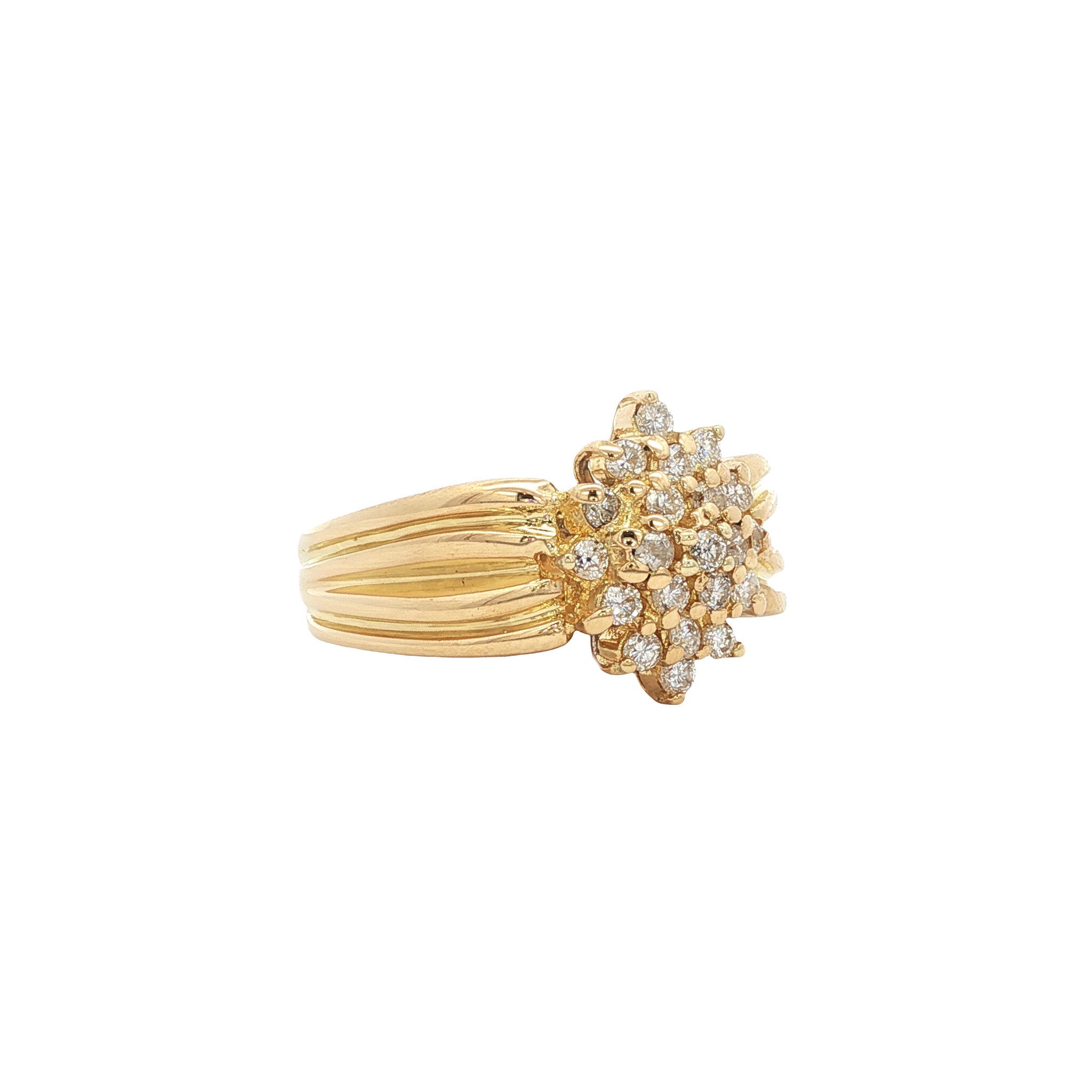 Gouden ring met diamant 18 karaat