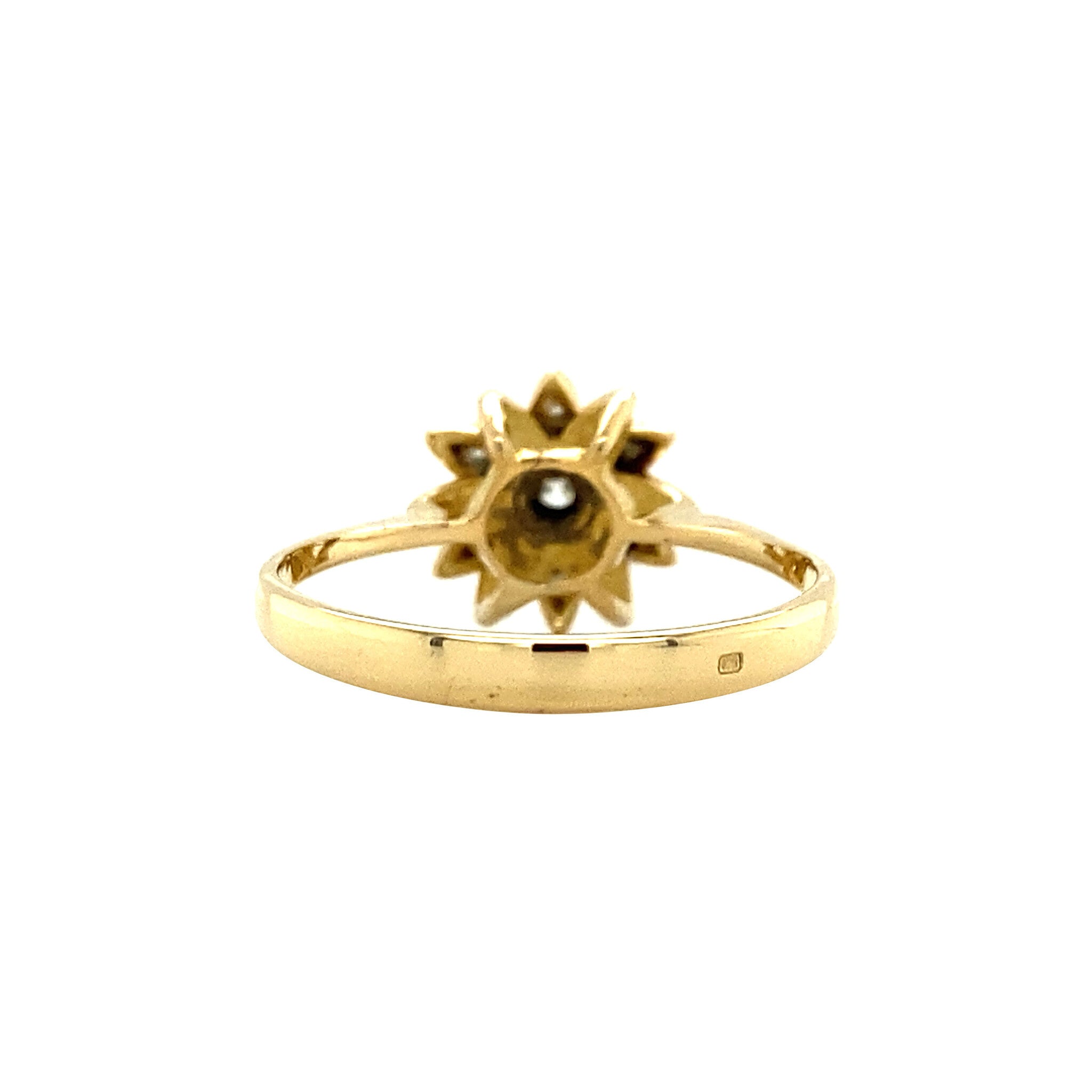 Gold ring with diamond 18 kt