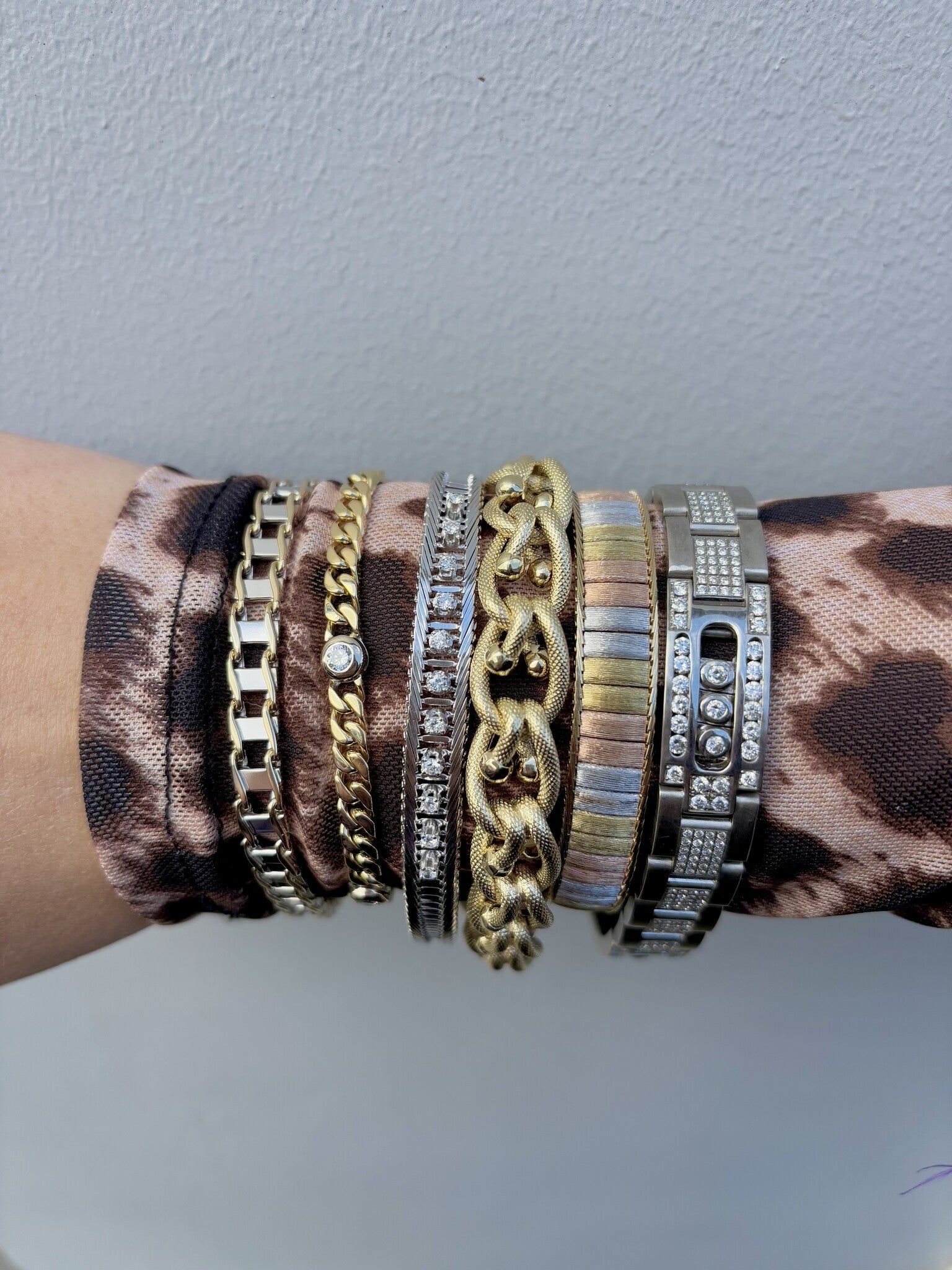 Gold bracelet 20.5 cm 14 karat