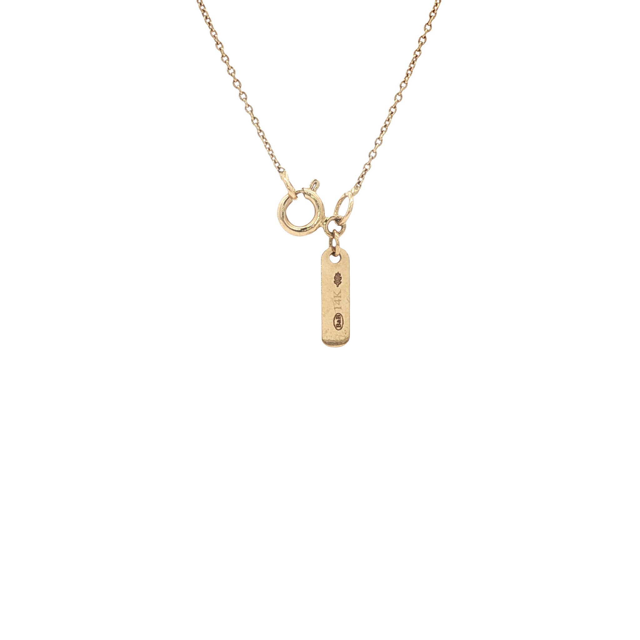 Gouden choker met malachiet vlinder 14 karaat