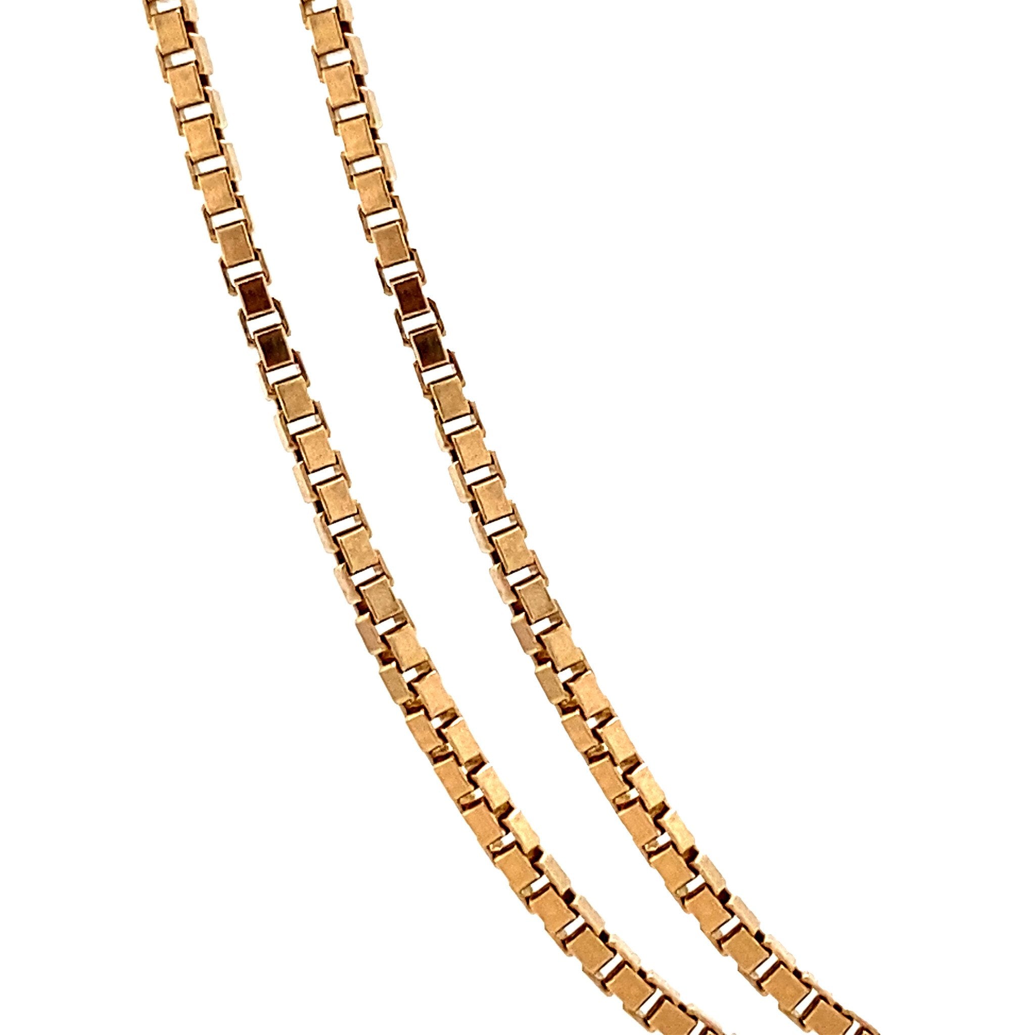 Gold length necklace Venetian 44-48 cm 14 karat