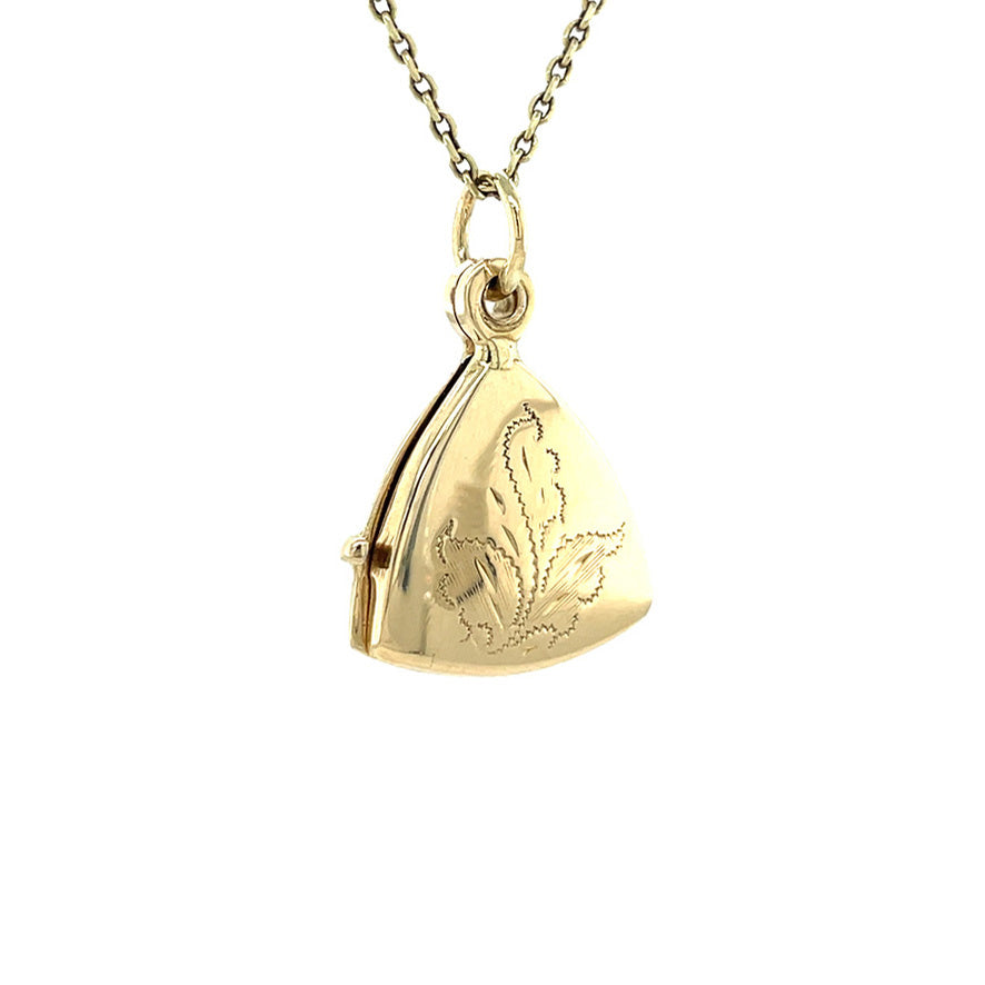 Gold medallion pendant 14 karat