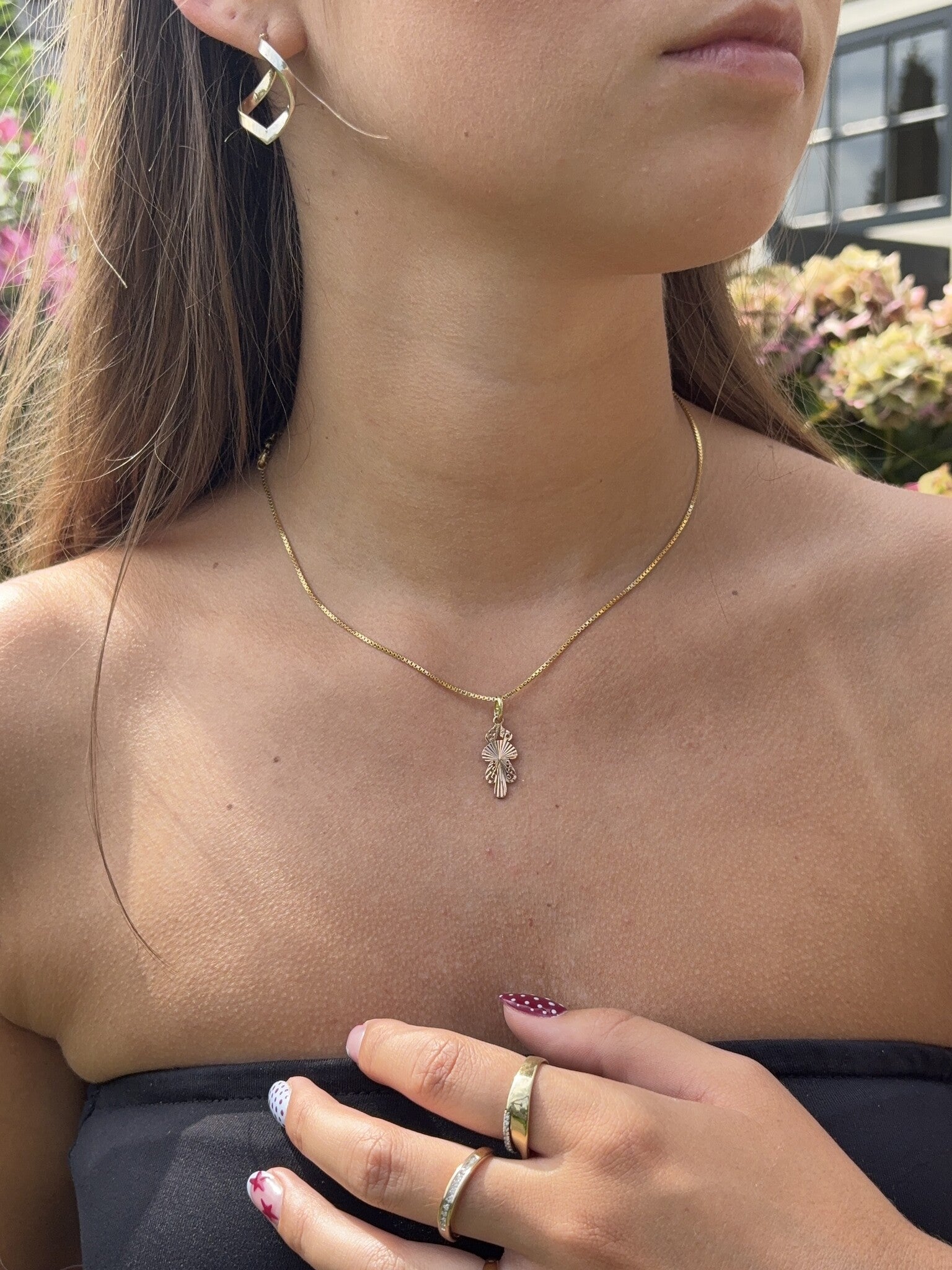 Mushroom pendant 12 karat