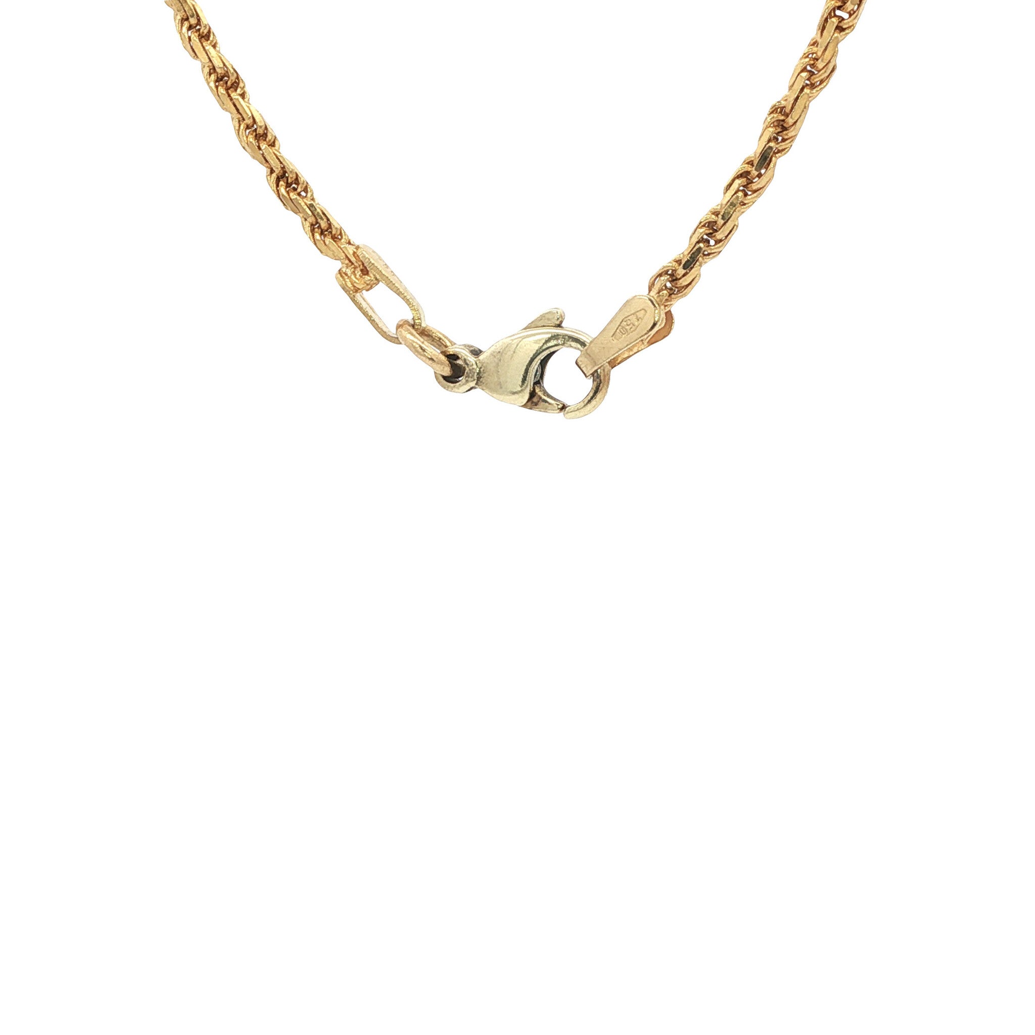 Gouden koord collier 40 cm 18 karaat