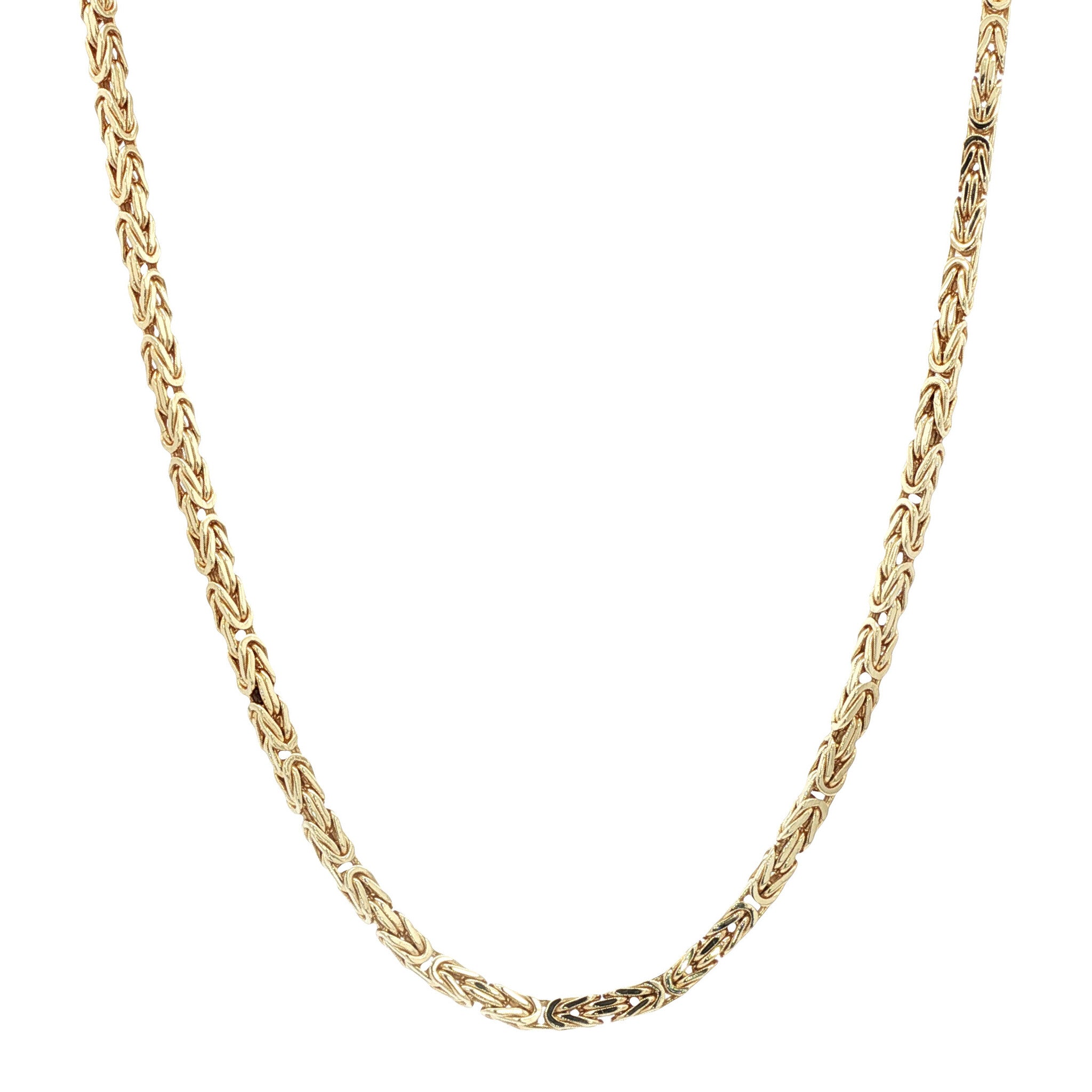 Gouden koningscollier 45 cm 14 karaat