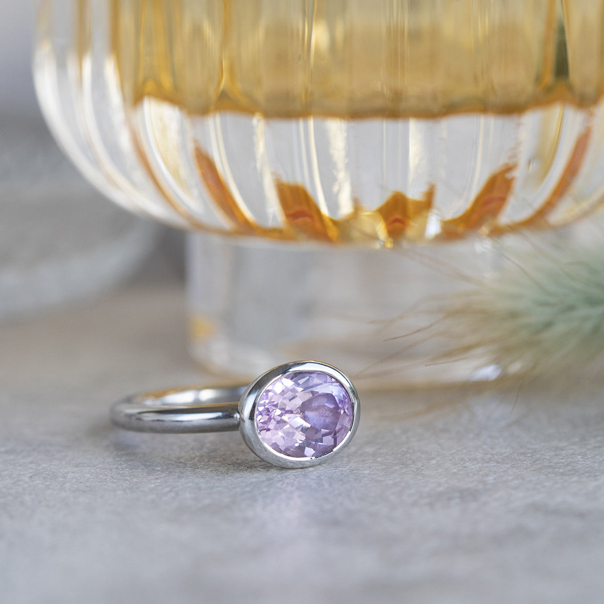 White gold Bron Jewelry ring Sushi 14 kt