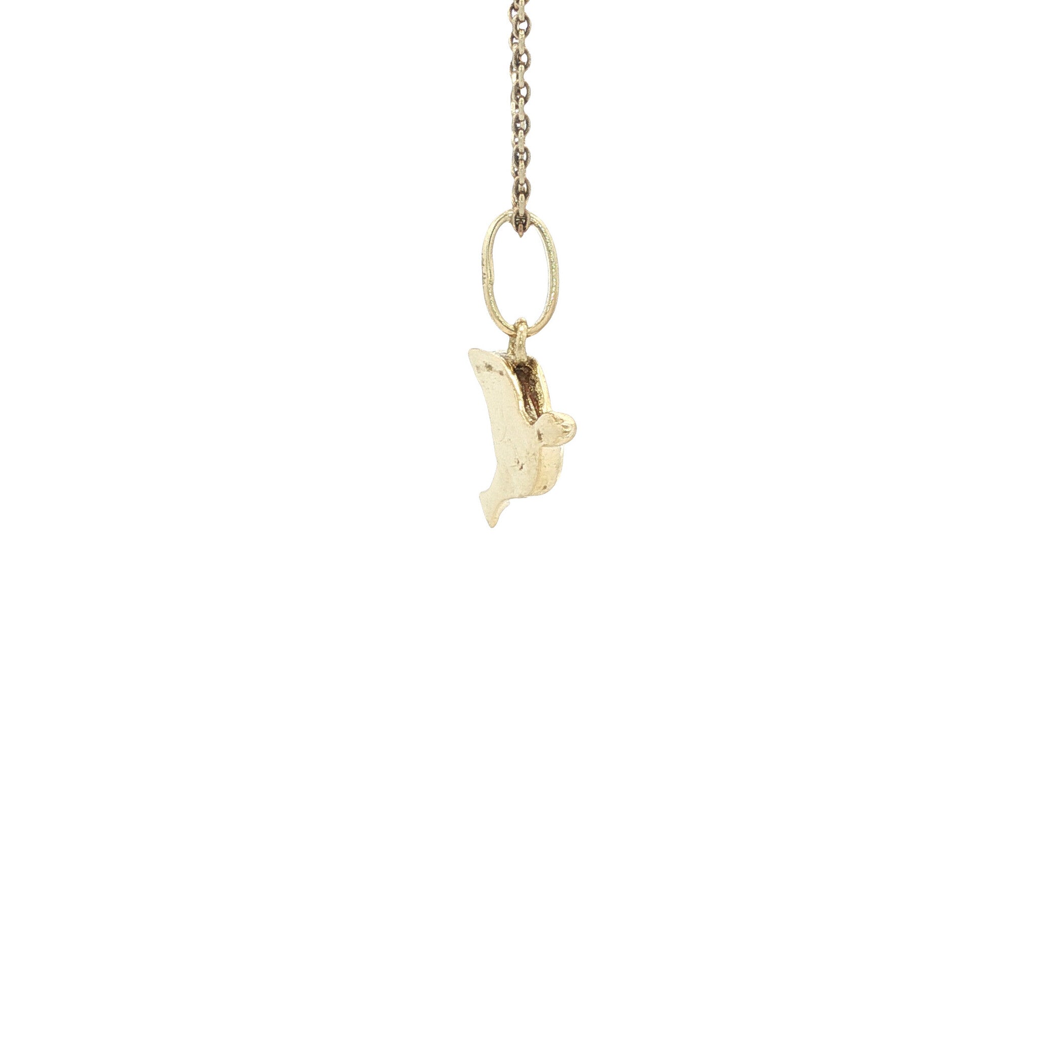 Gouden hanger duif 14 karaat
