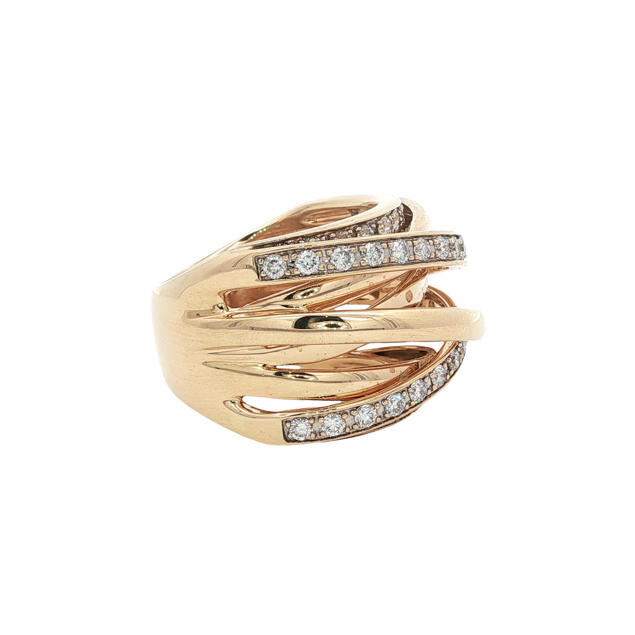 Gouden ring met diamant 14 karaat