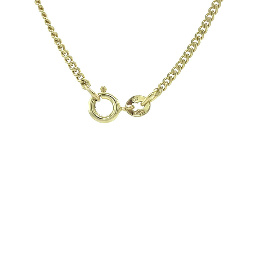 Gold gourmet necklace 71 cm 14 carat
