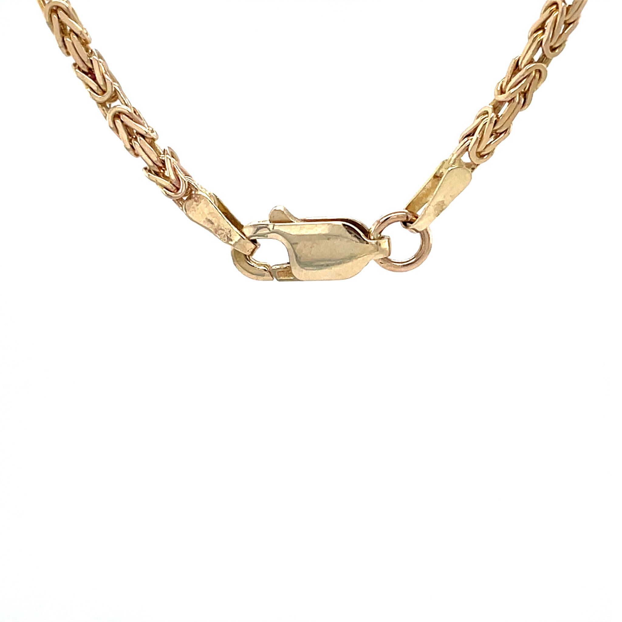 Gold king's necklace 49 cm 14 karat