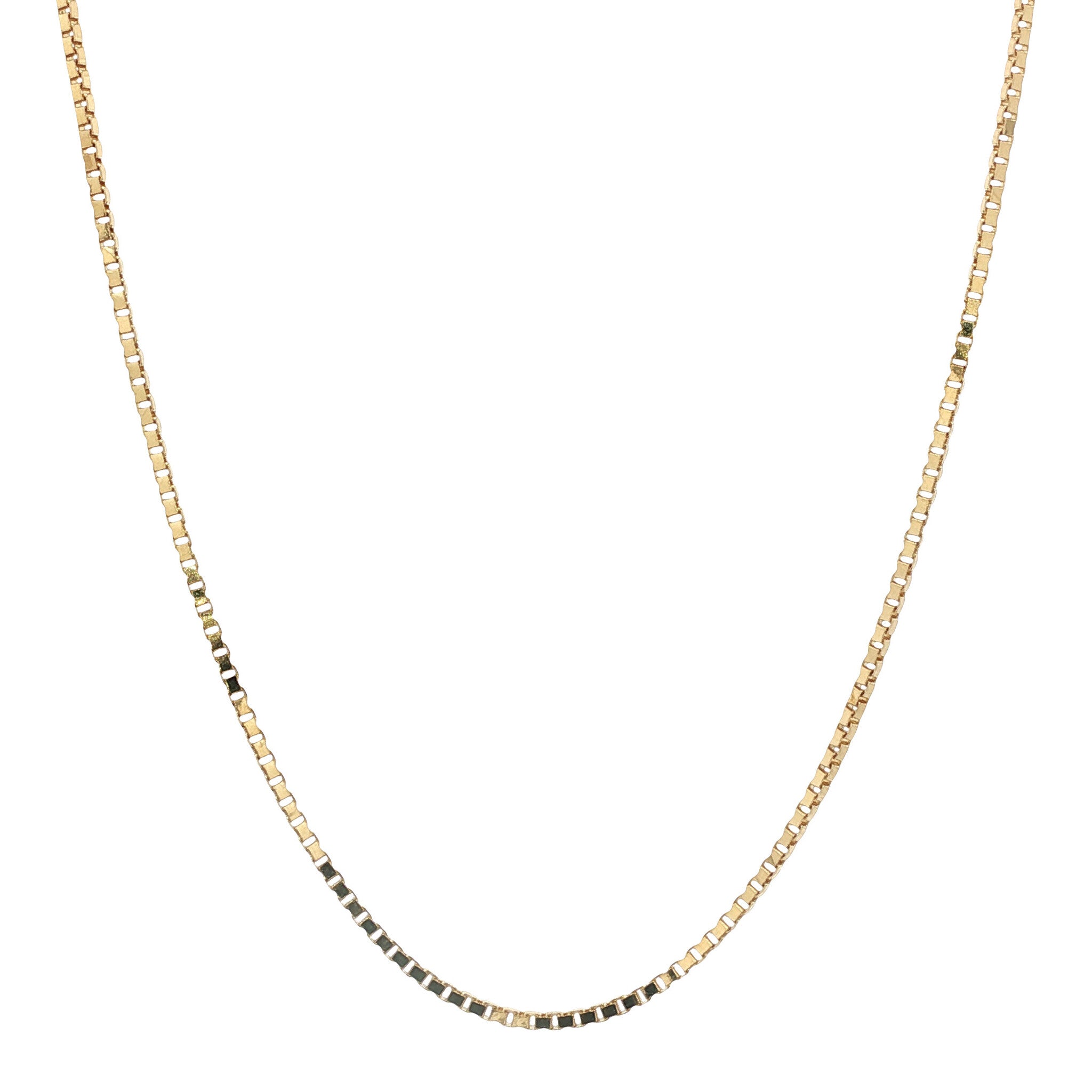 Gold length necklace Venetian 50.5 cm 14 karat