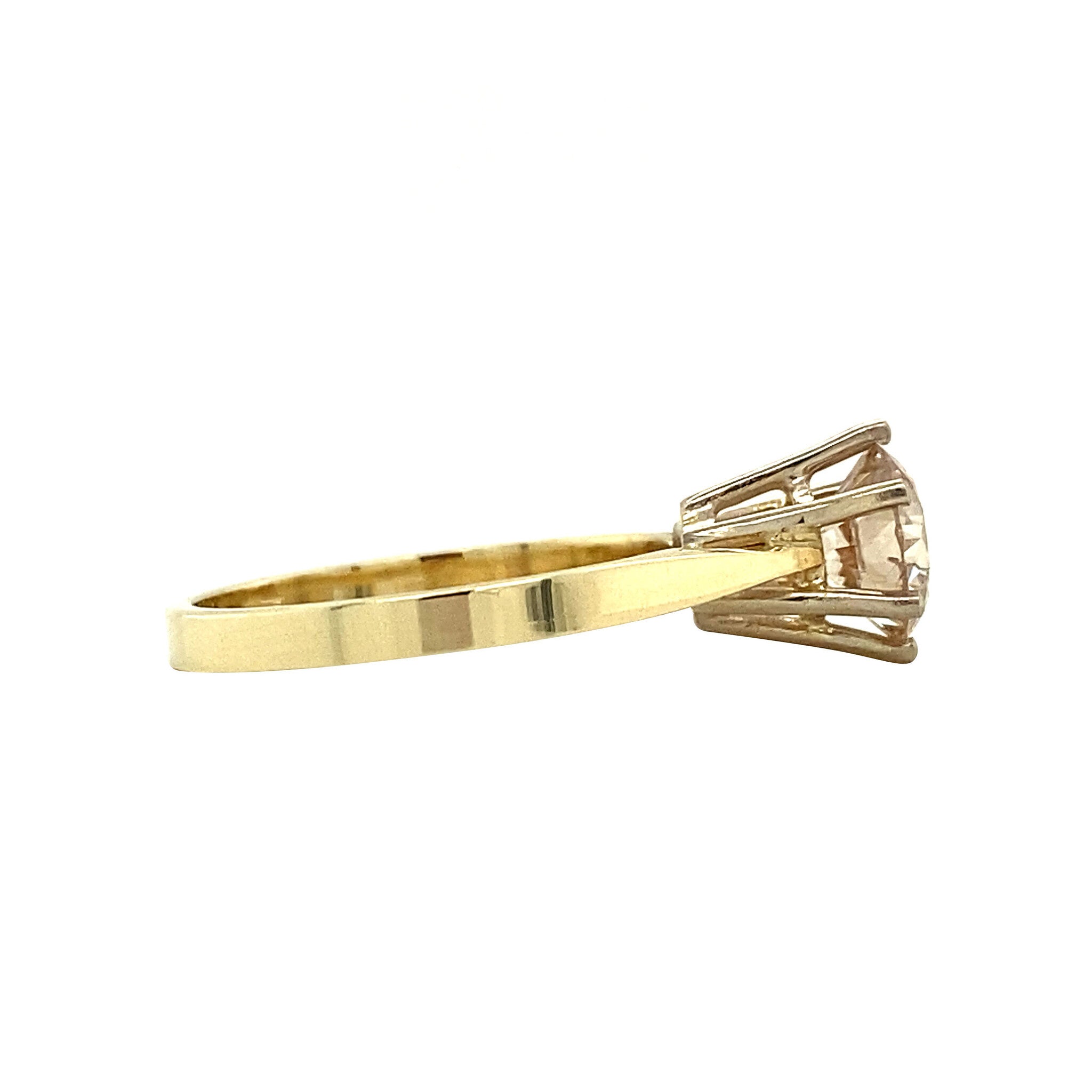 Gouden solitair ring met diamant 1.05ct. 14 karaat