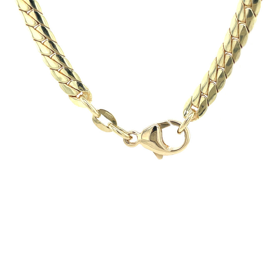 Gold choker gourmet 45 cm 14 karat
