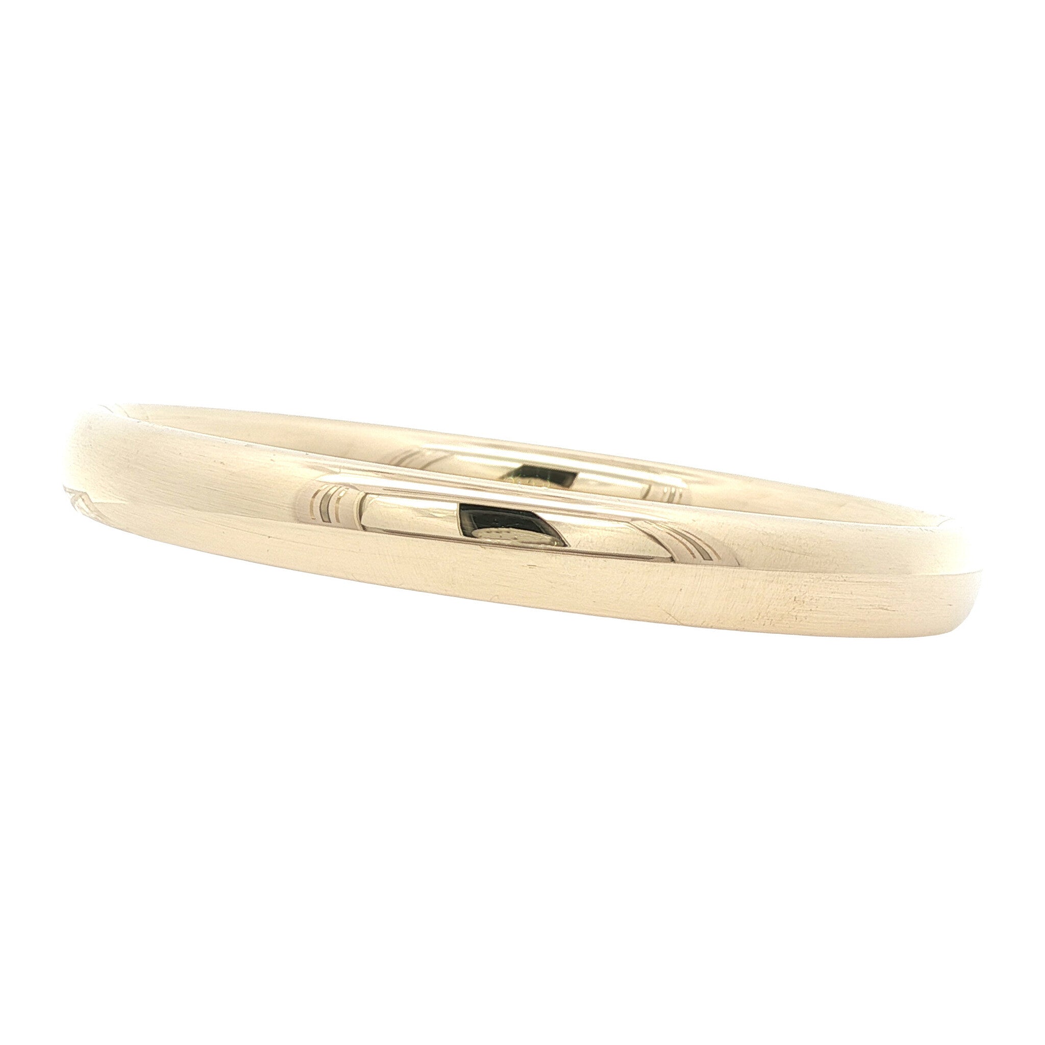 Gouden gladde bangle 14 karaat