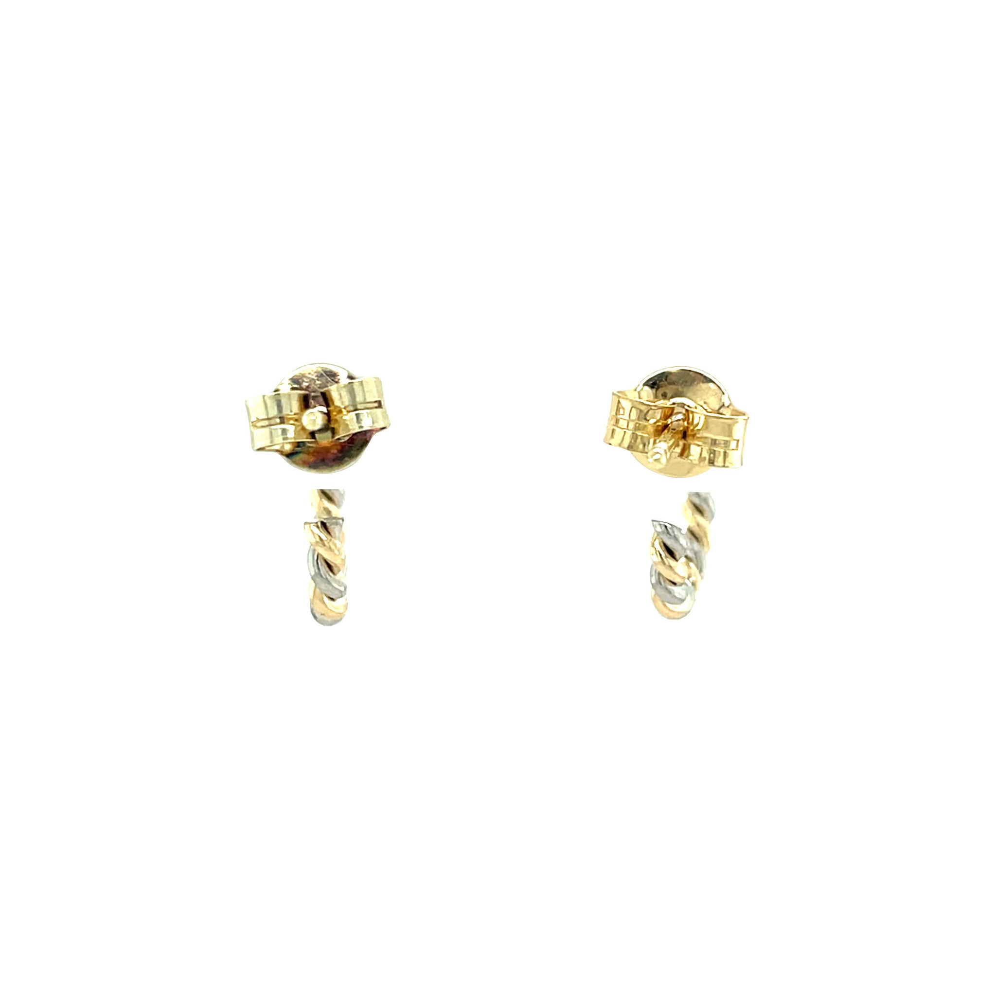 Gold stud earrings 14 karat