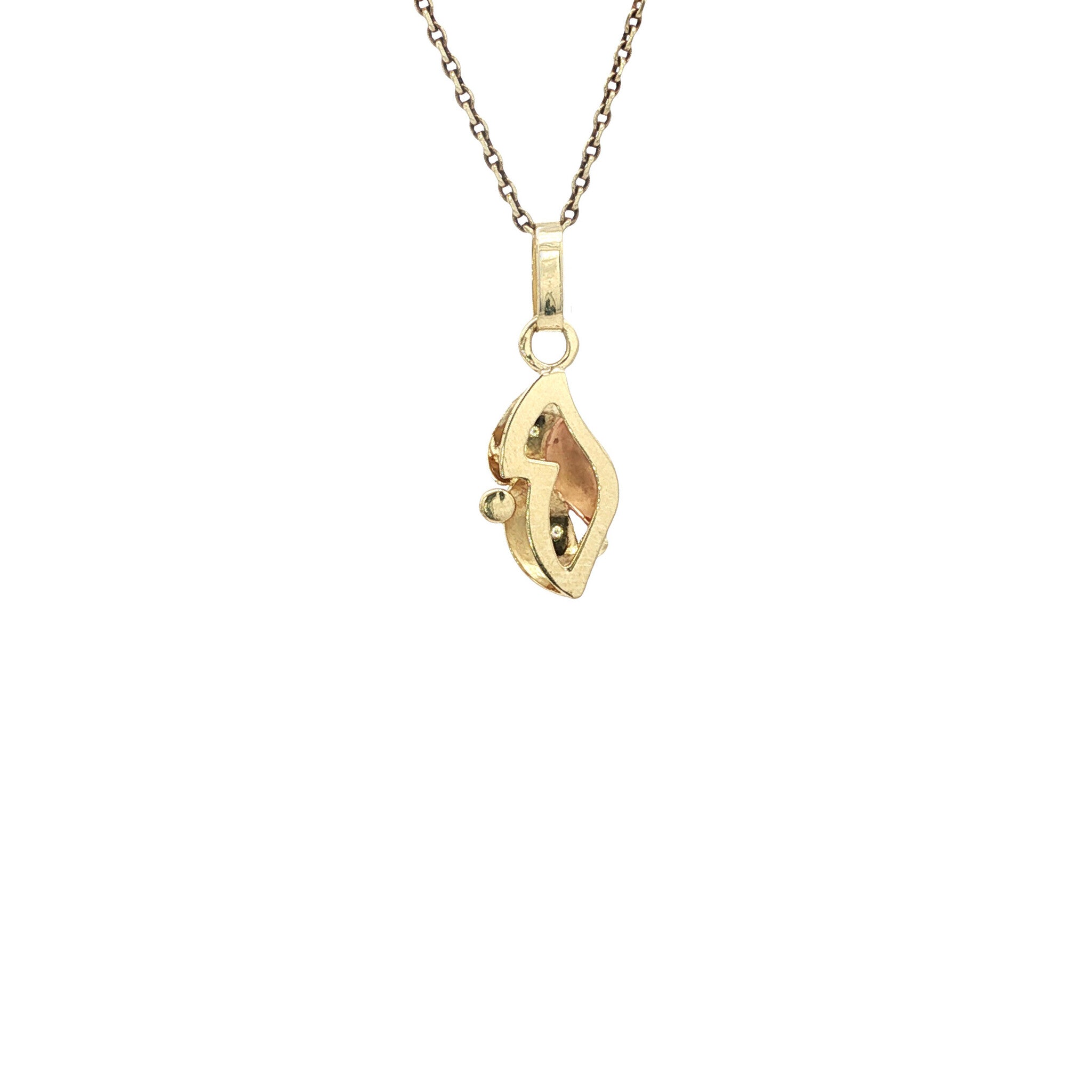 Golden fantasy pendant 14 karat