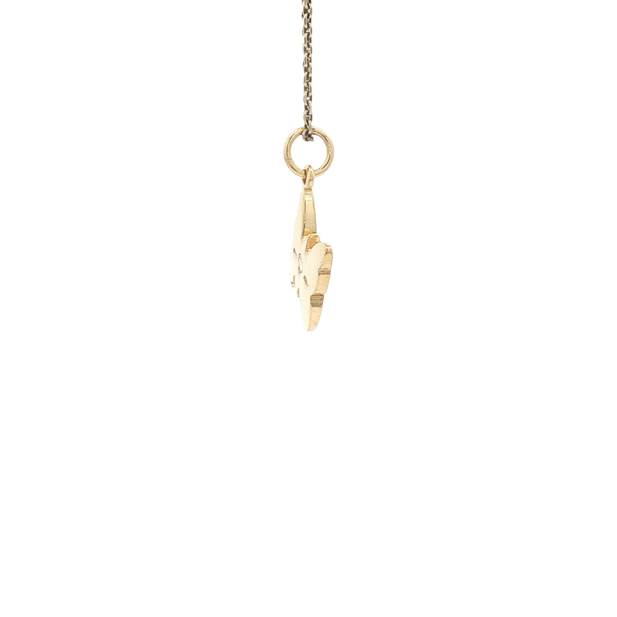 Gouden Dodo hanger vlinder 18 karaat