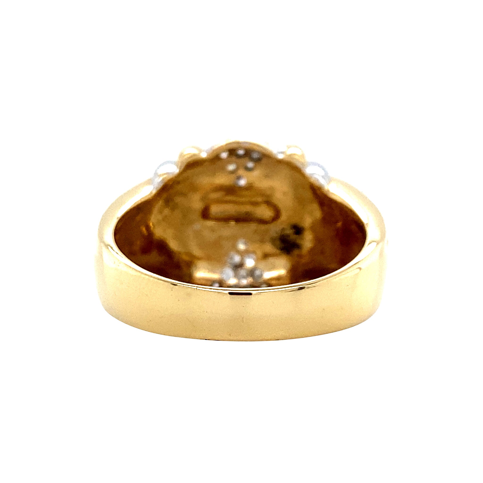 Gold ring with diamond 18 karat