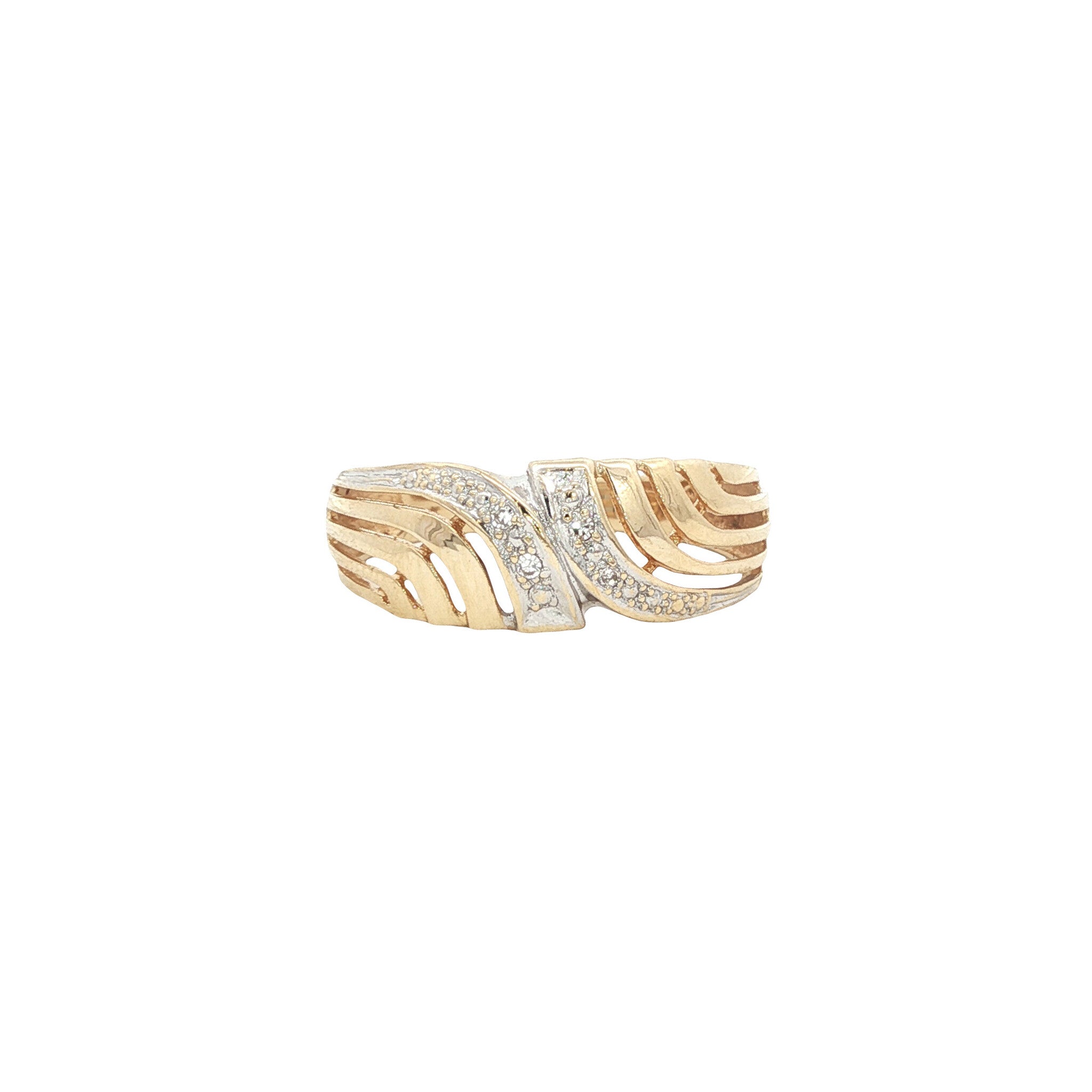 Gouden ring met diamant 14 karaat