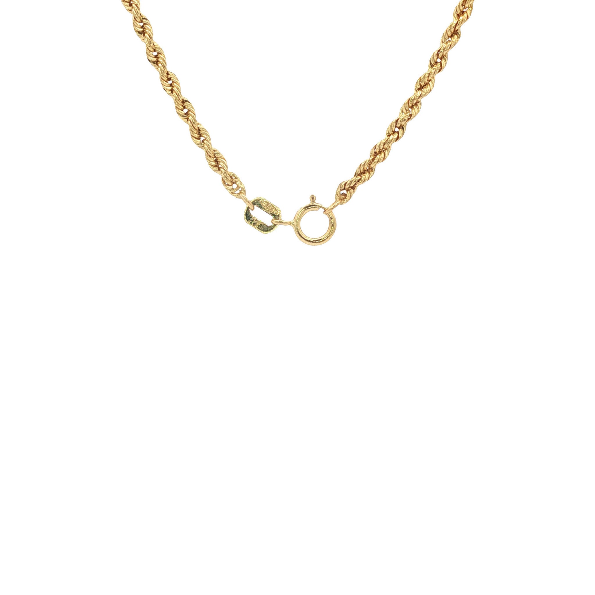 14 karat gold cord necklace, 42 cm