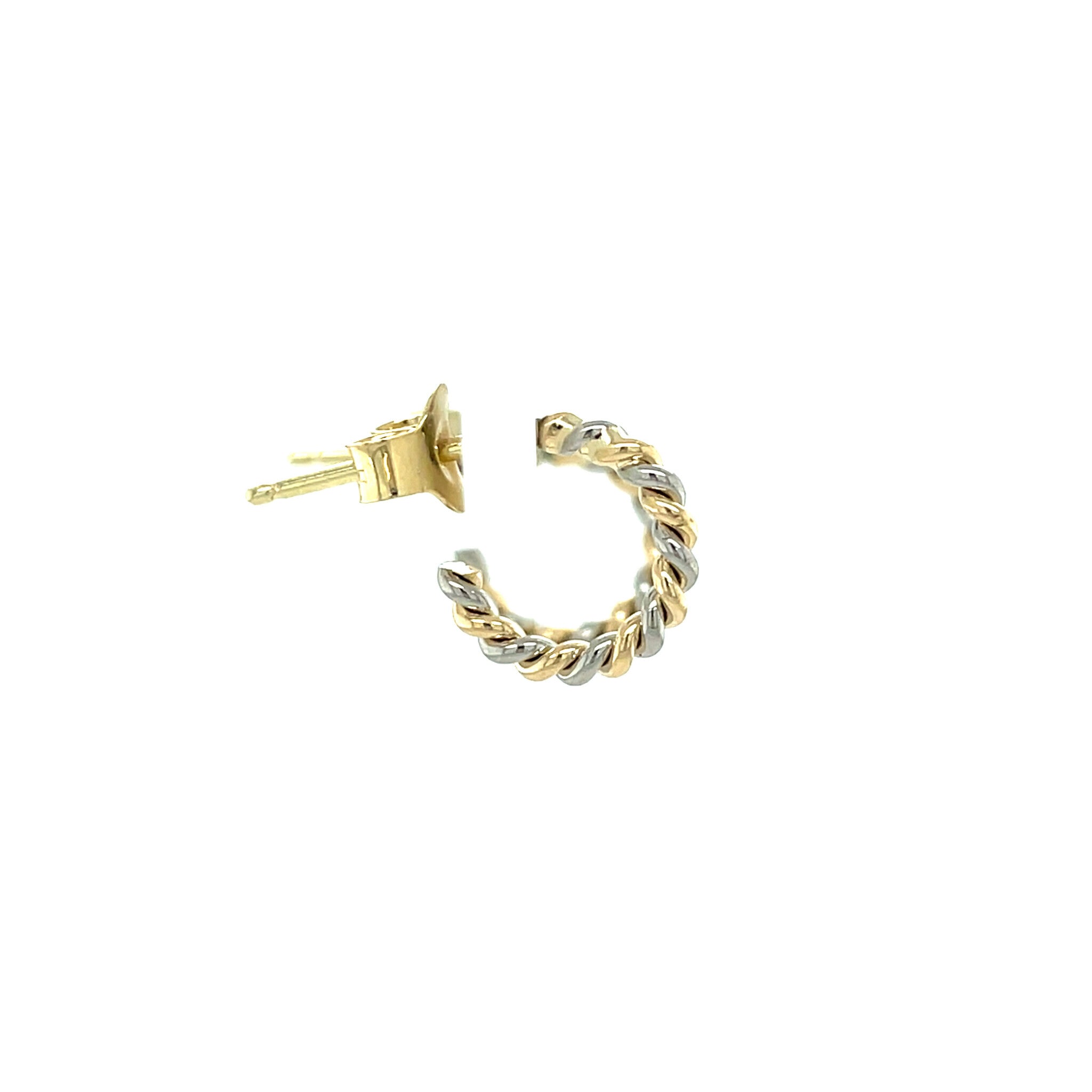 Gold stud earrings 14 karat