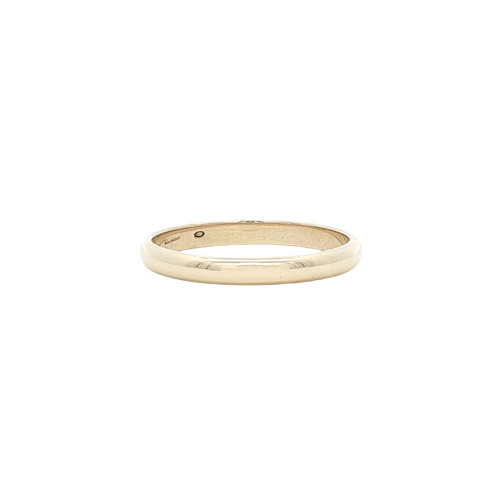 Golden smooth ring 14 karat