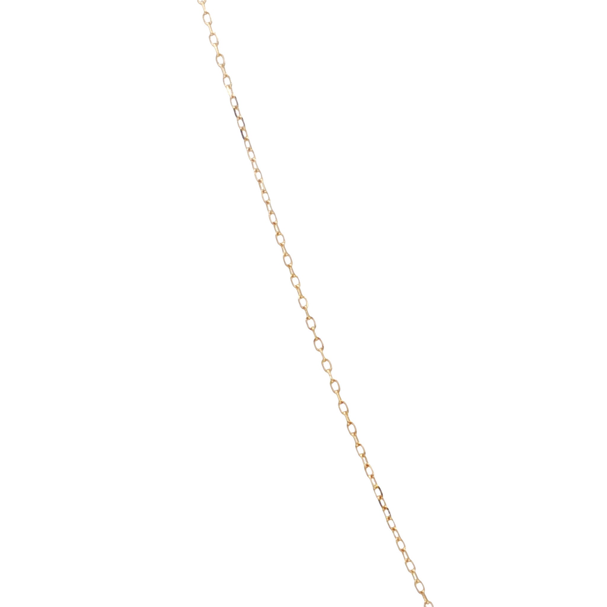 Gouden solitair collier met diamant 14 krt