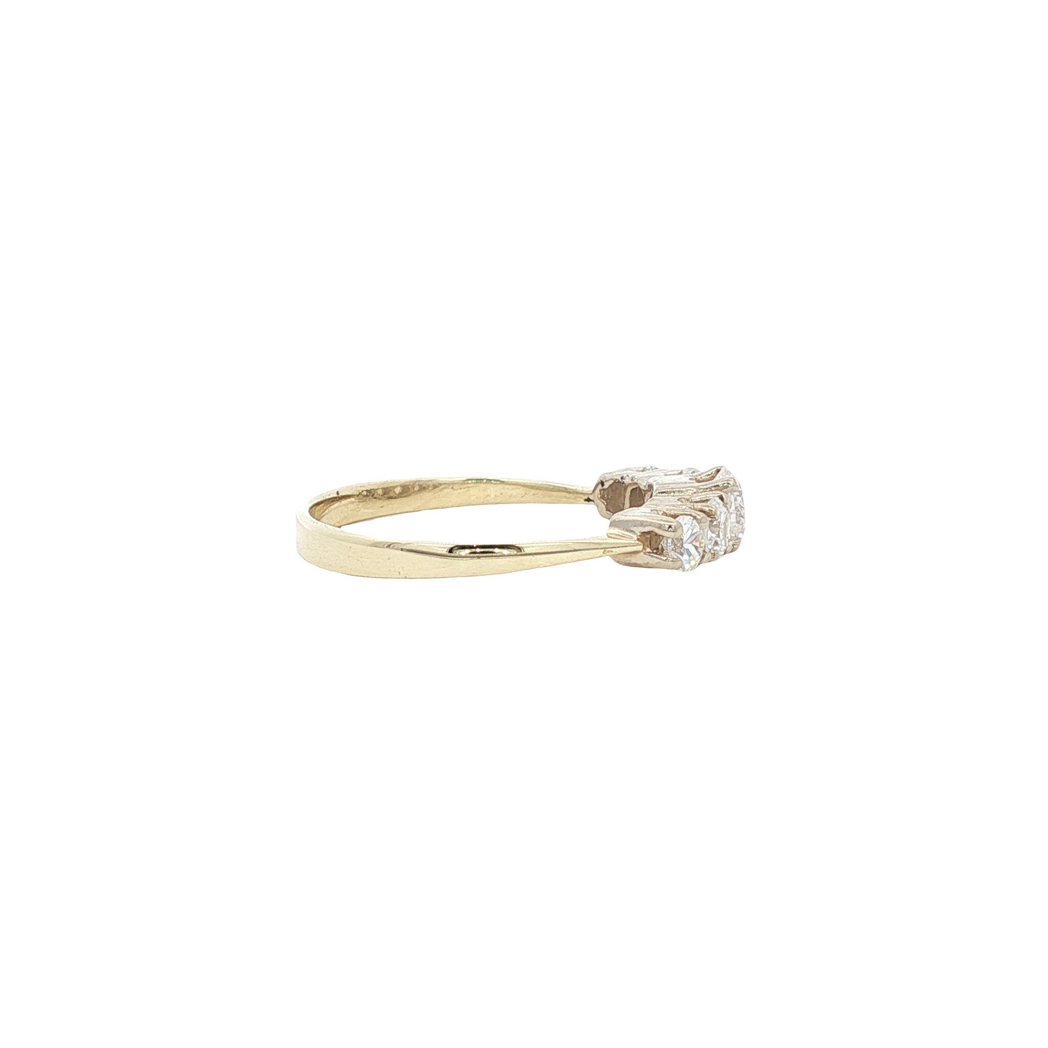 Gold ring with zirconia 14 karat